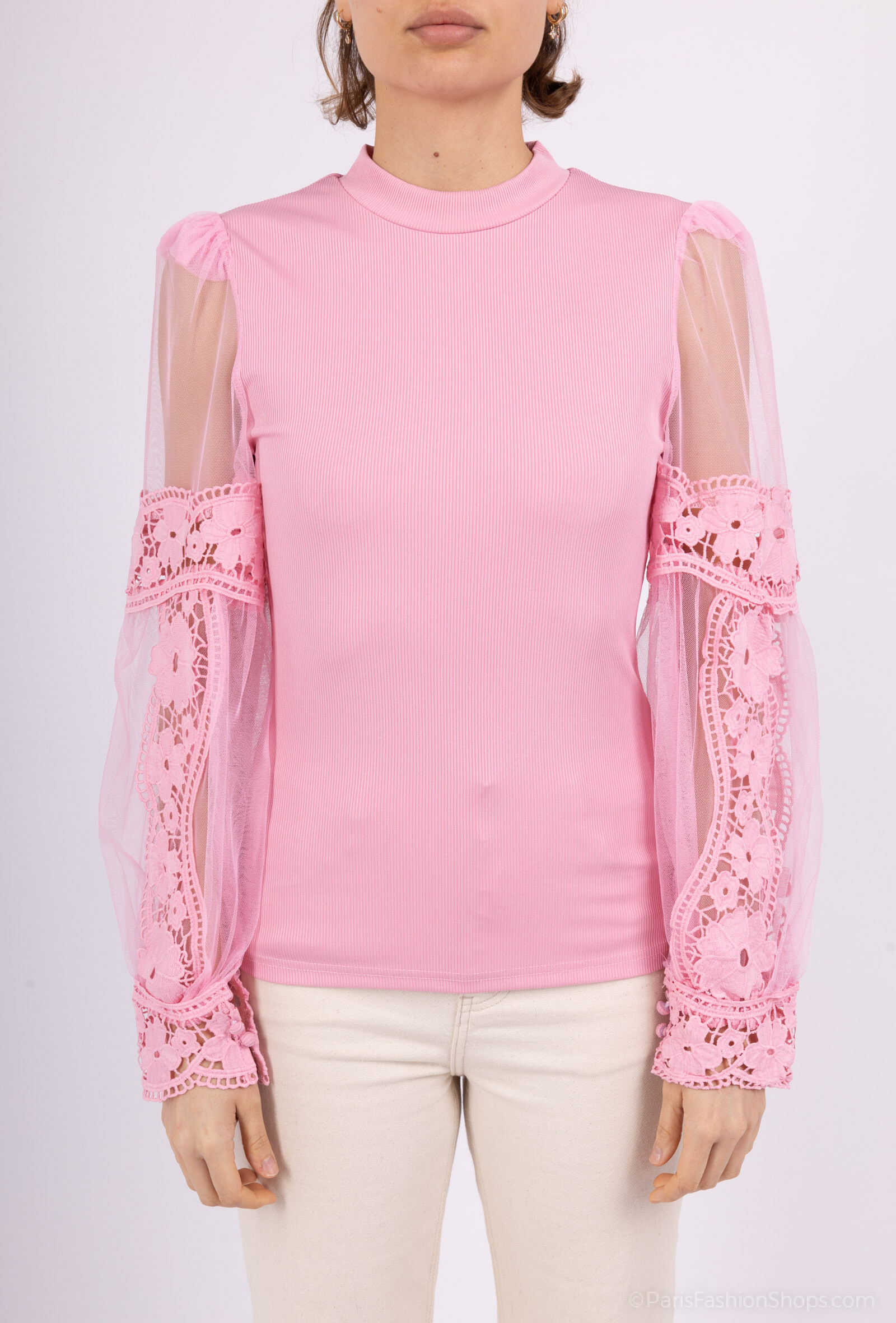 Wholesaler Jolio & Co - Lace sleeve top