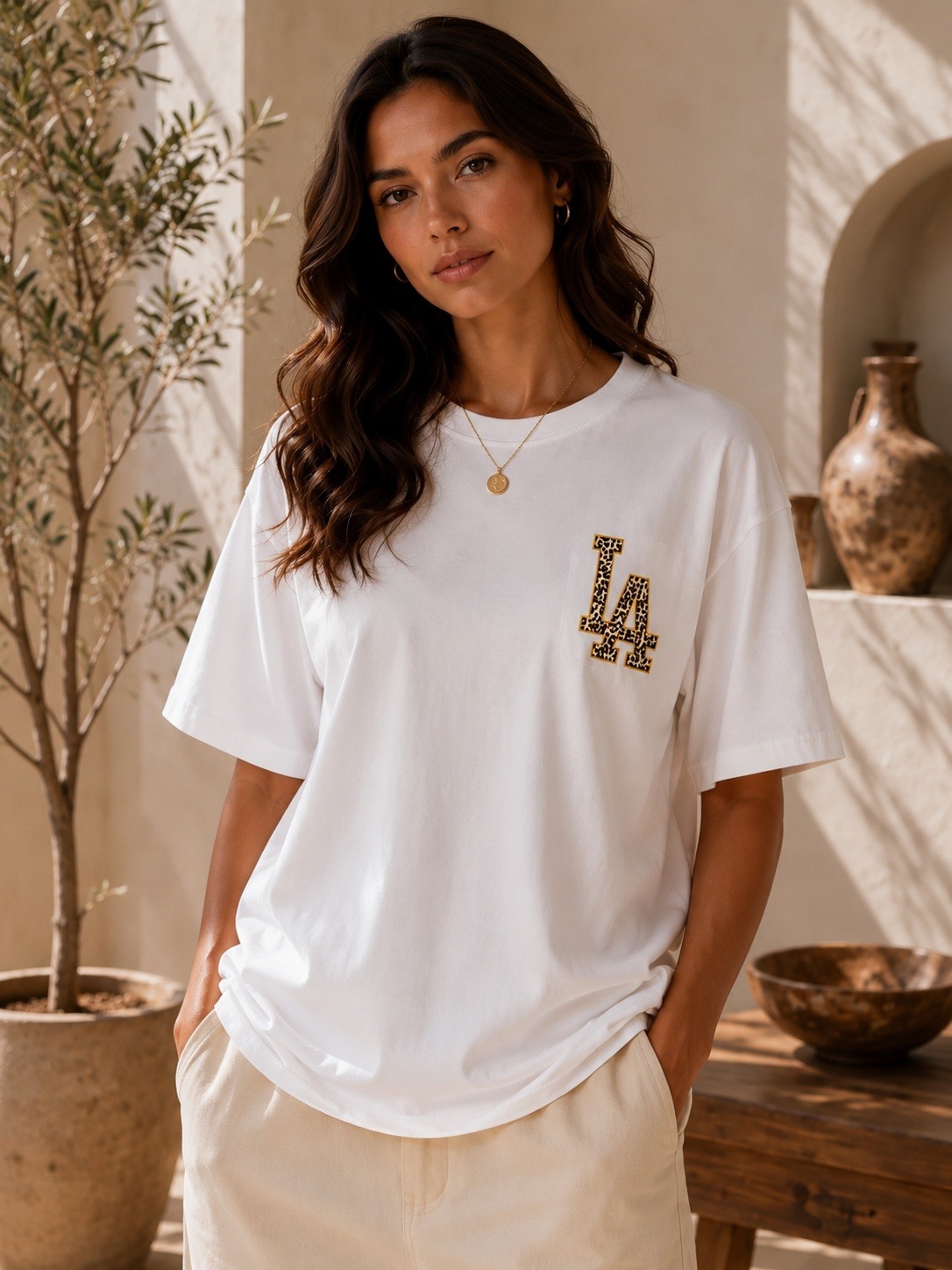 Grossiste Jolio & Co - T-shirt imprimé LA