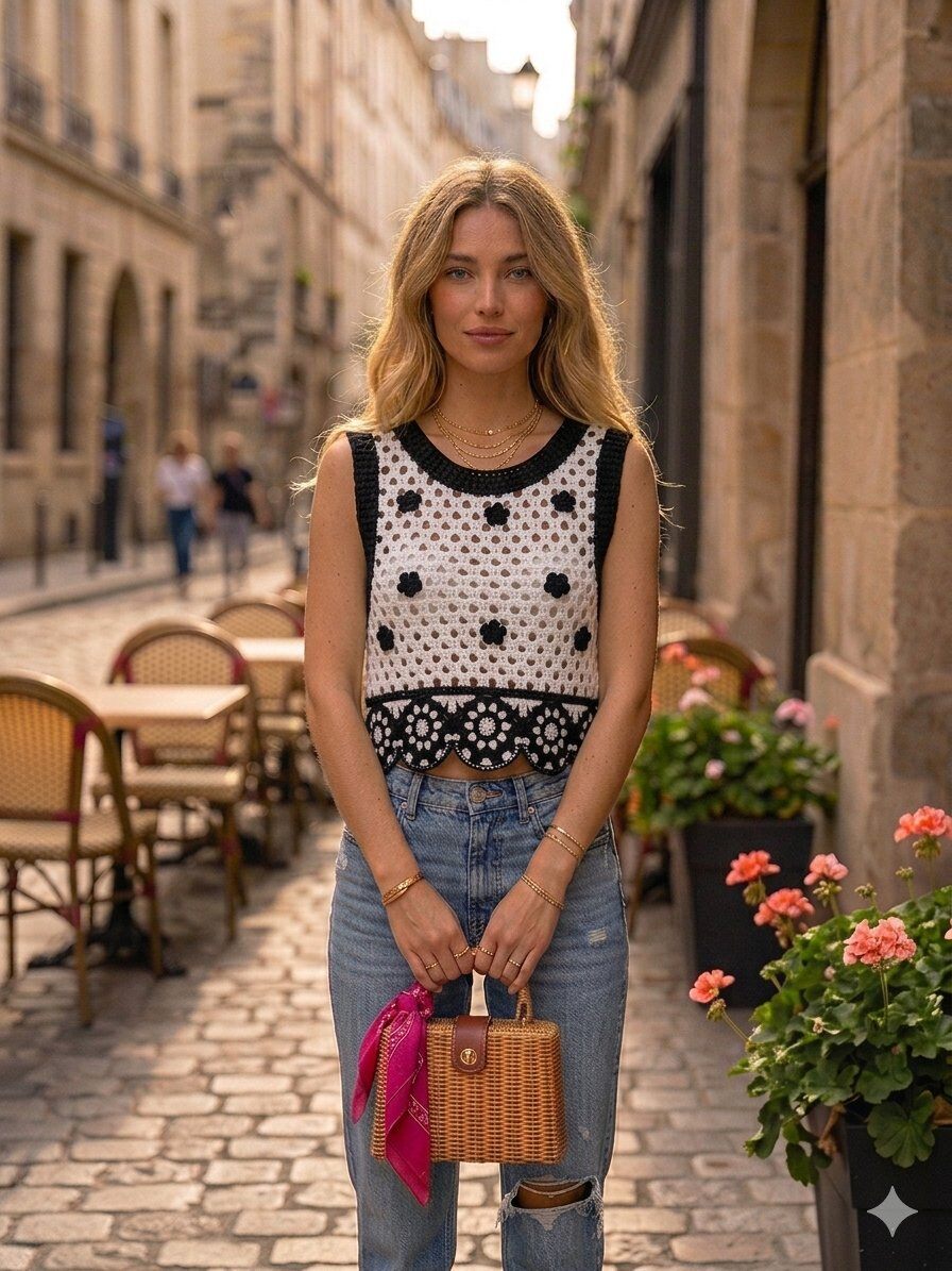 Grossiste Jolio & Co - Top crochet