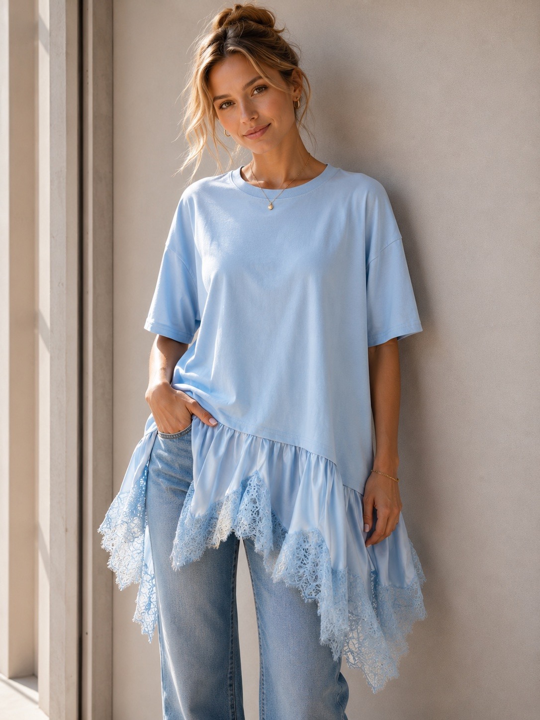 Grossista Jolio & Co - T-shirt in pizzo