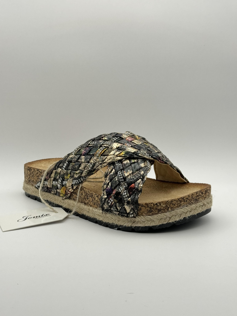 Wholesaler Jomix - Braided crossover sandals and jewelry