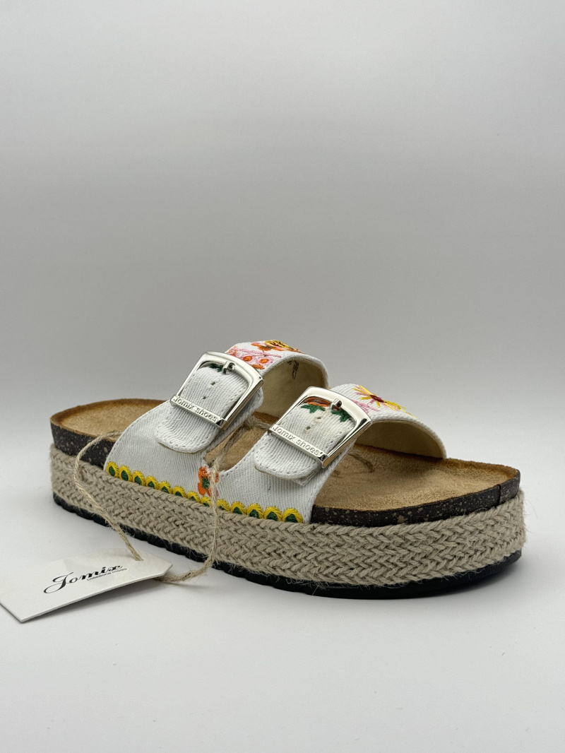 Wholesaler Jomix - Two-strap summer sandals with floral patterns