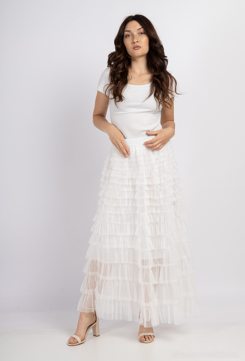 Wholesaler Jöwell - Long tulle skirt