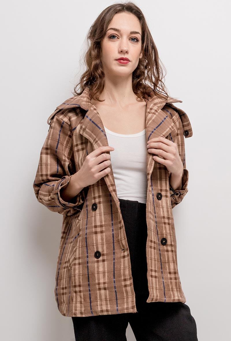 Großhändler Jöwell - Gefütterte Wildlederjacke mit Kapuze