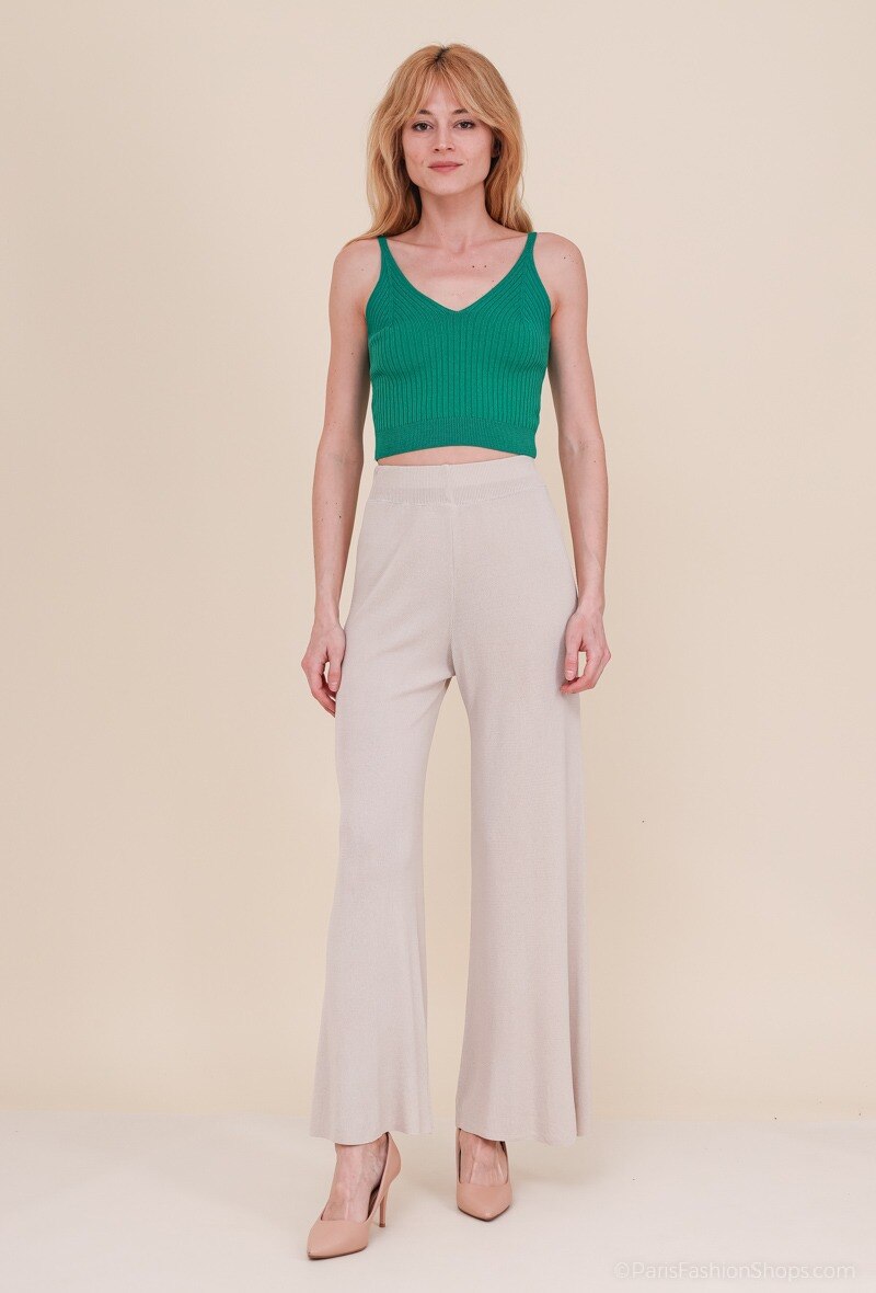 Wholesaler Jöwell - Rib knit pants in viscose