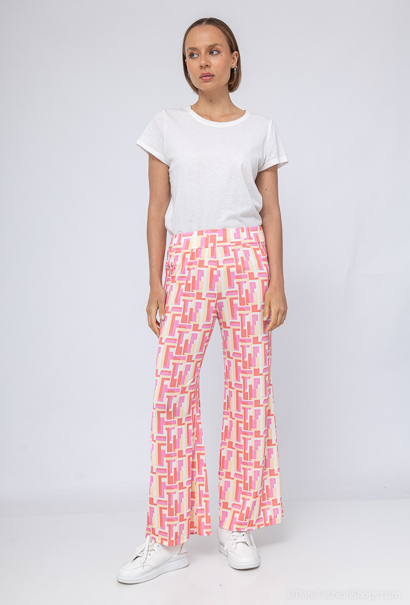 Wholesaler Jöwell - Flowing printed pants