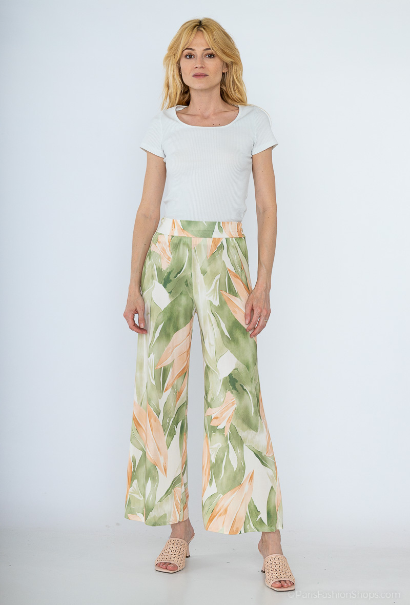 Wholesaler Jöwell - Flowy printed pants