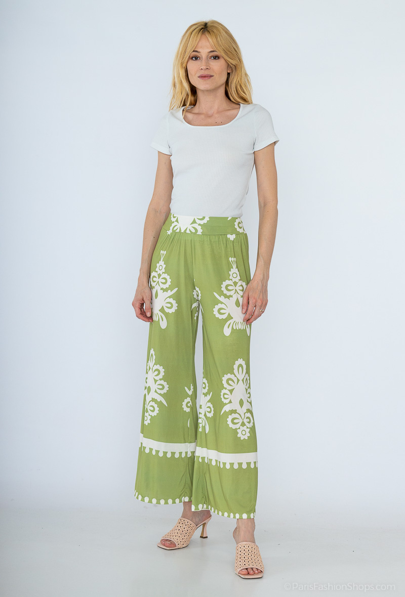 Wholesaler Jöwell - Flowy printed pants