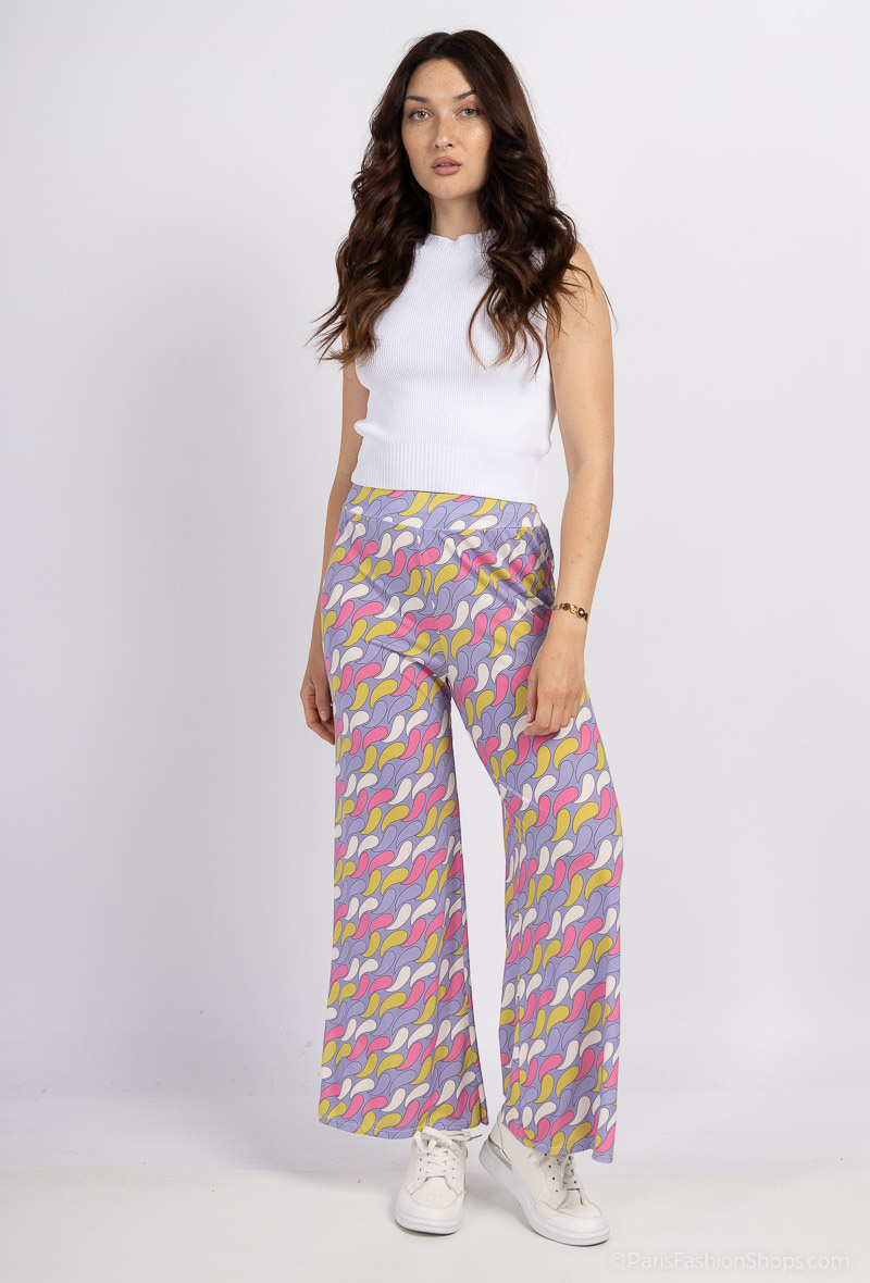 Wholesaler Jöwell - Flowy printed pants