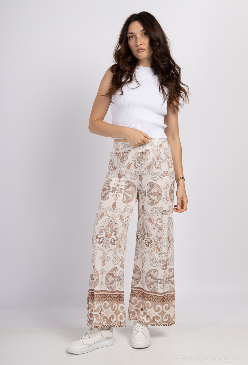 Wholesaler Jöwell - Flowy printed pants