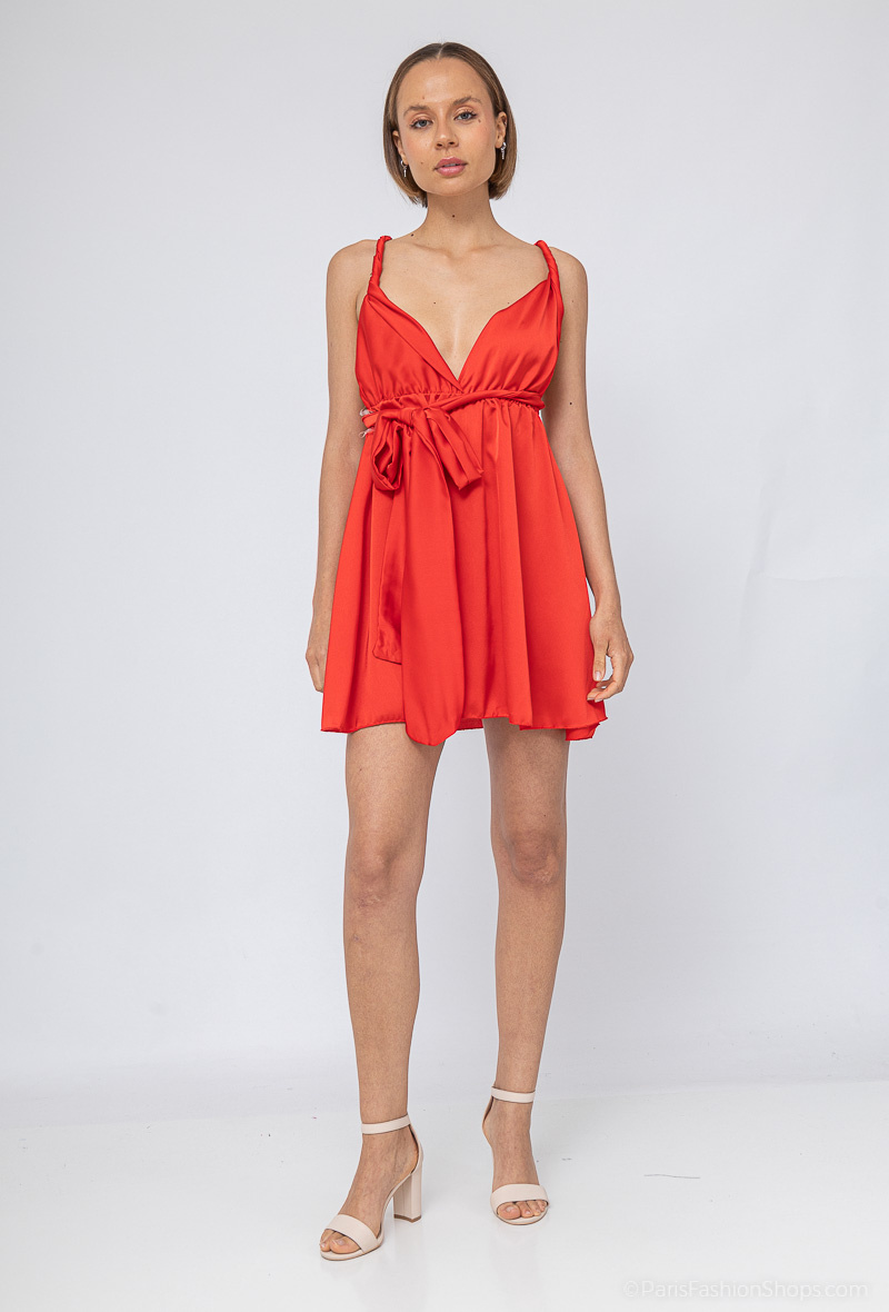 Wholesaler Jöwell - Short satin dress
