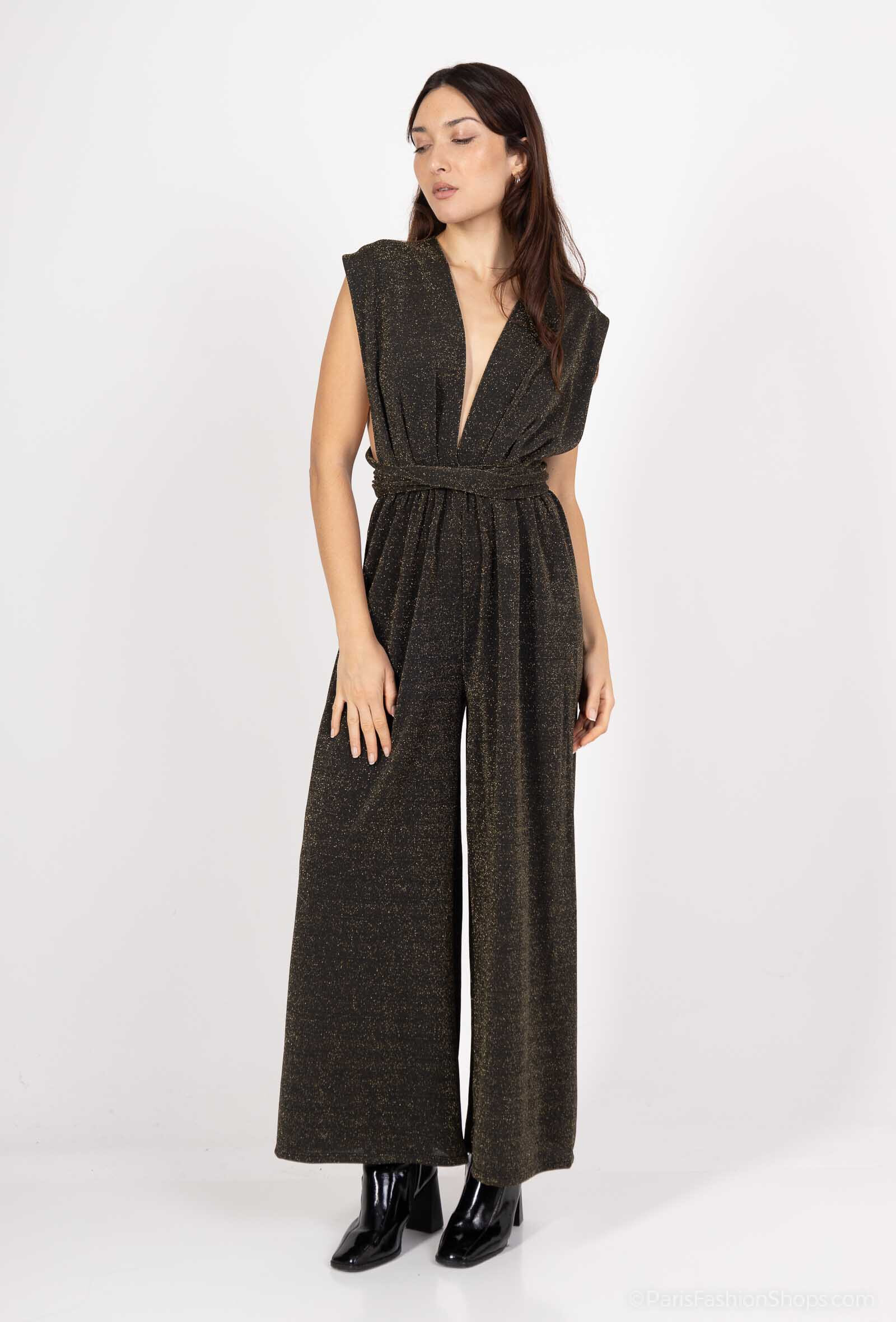 Wholesaler Jöwell - Shinny multiposition playsuit