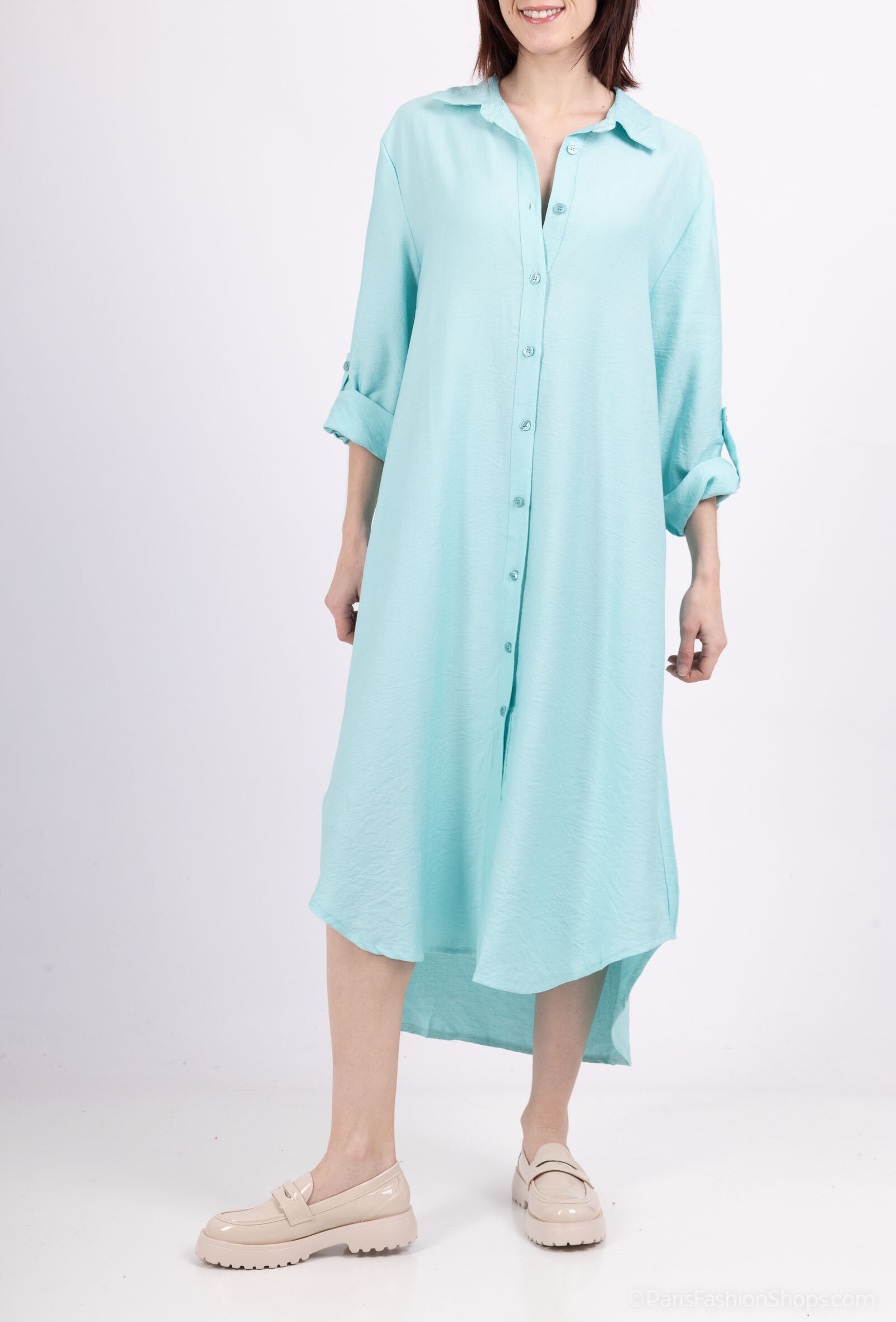 Wholesaler Jöwell - Viscose shirt dress