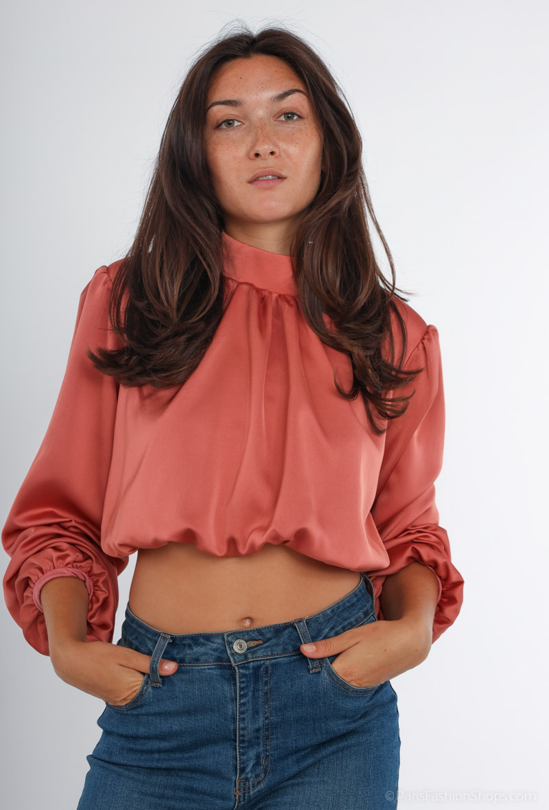 Wholesaler Jöwell - Short satin blouse