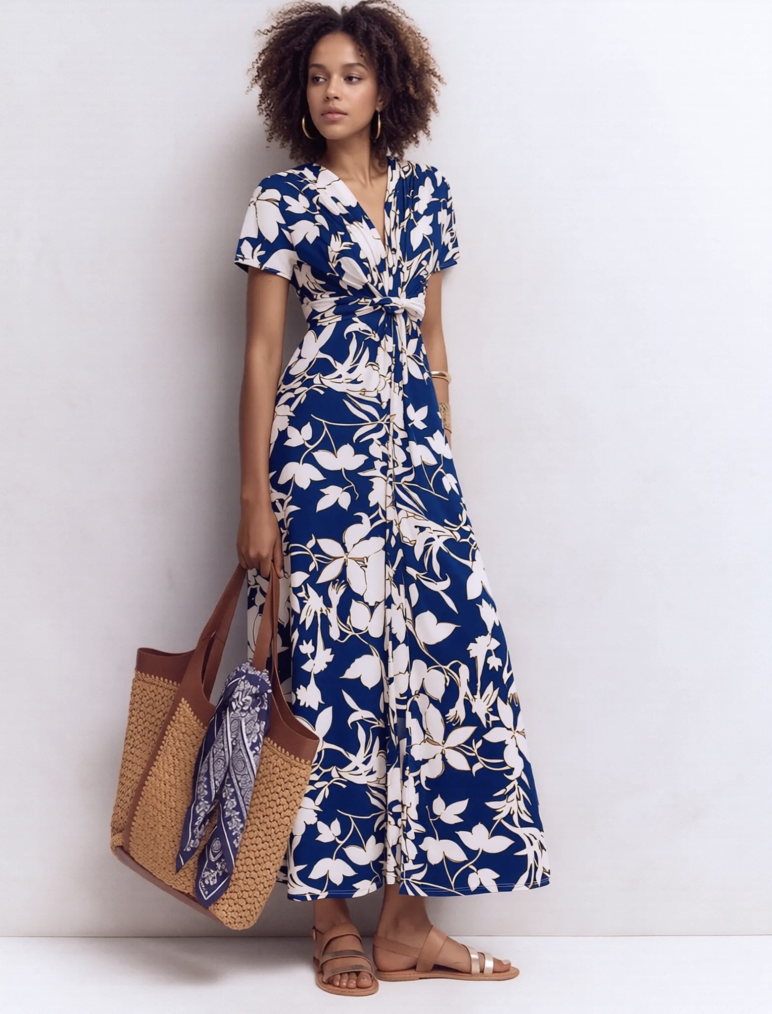 Joy's Printed Maxi Dress Made in France | Paris Fashion Shops