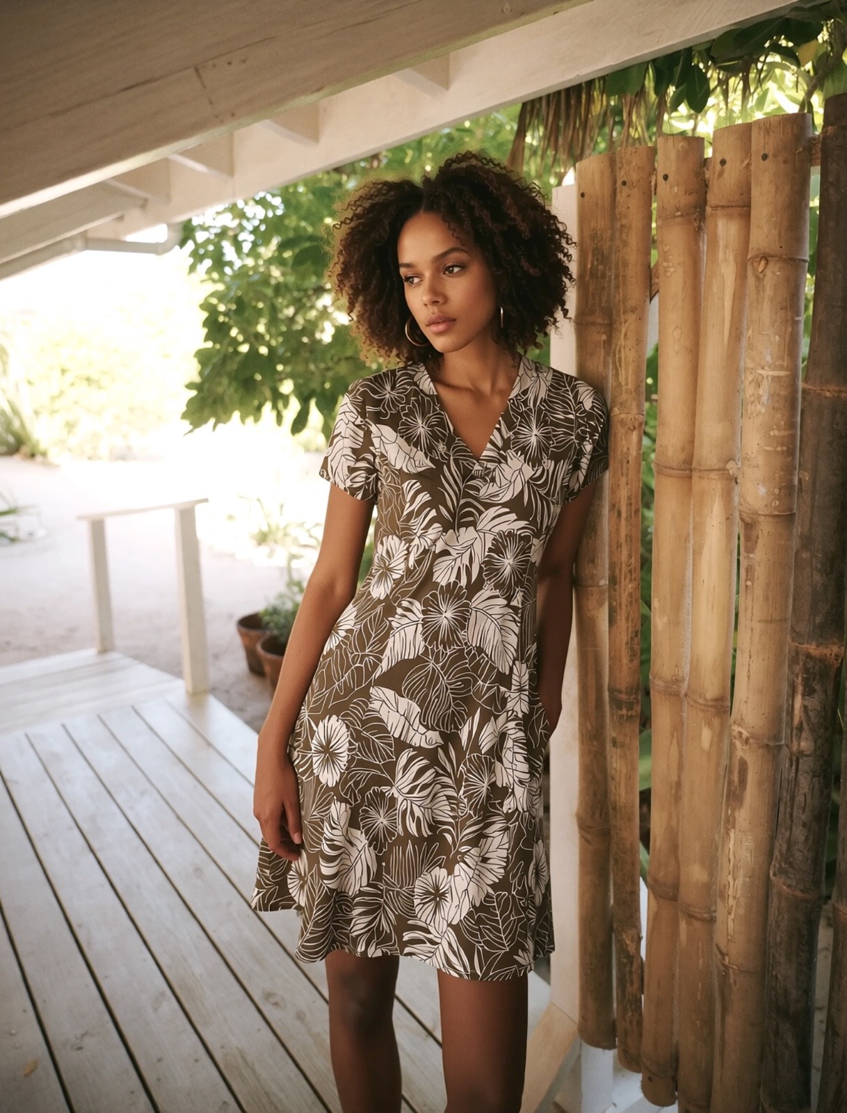 Großhändler Joy's - Ausgestelltes Kleid mit Joy's Print Made in France