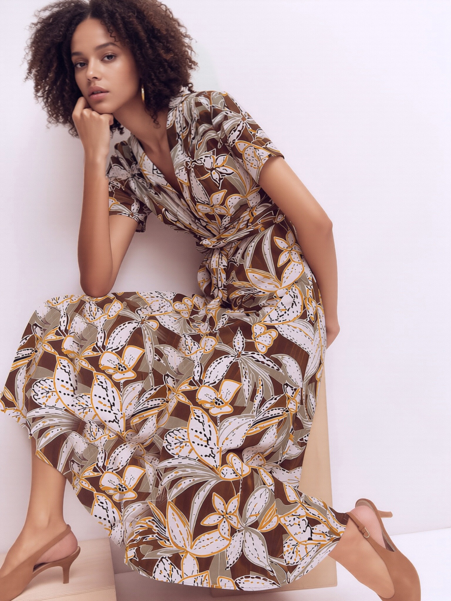 Joy's Printed Maxi Dress Made in France | Paris Fashion Shops