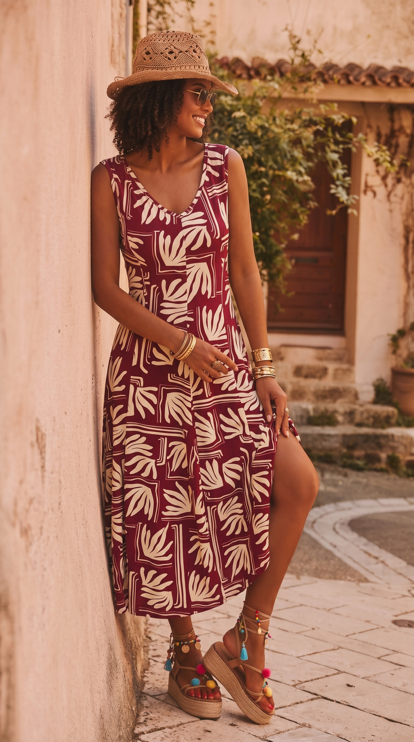 Mayorista Joy's - Vestido Midi Estampado de Joy's Hecho en Francia
