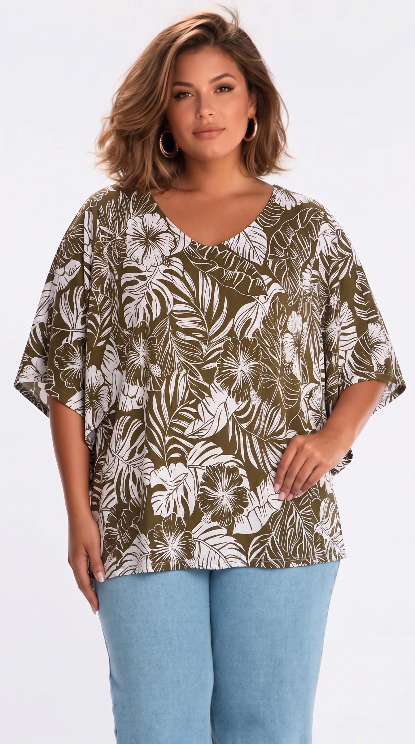 Mayorista Joy's - Top Talla Grande Estampado Joy's Hecho en Francia
