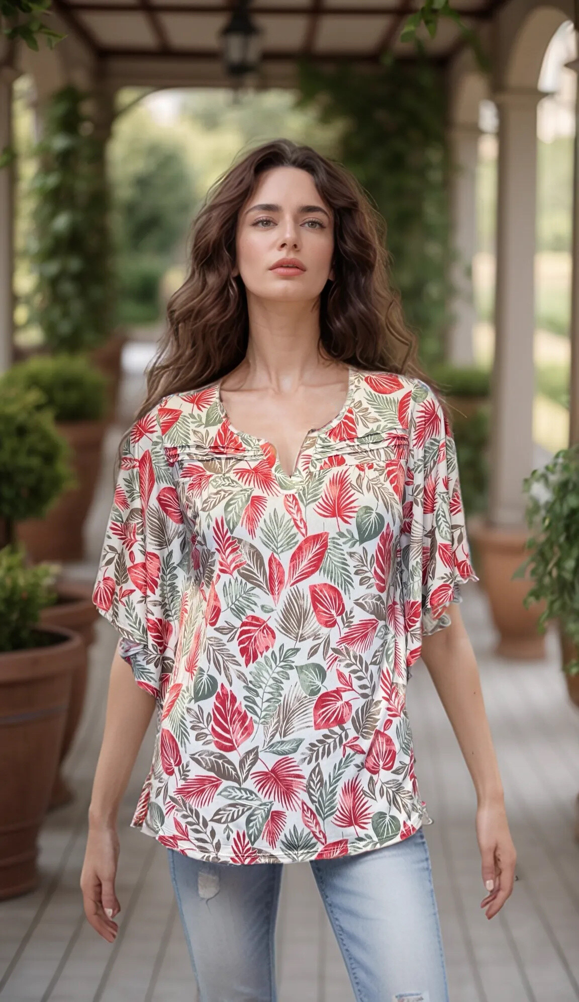 Wholesaler Joy's - Printed tunic Chauve mouse