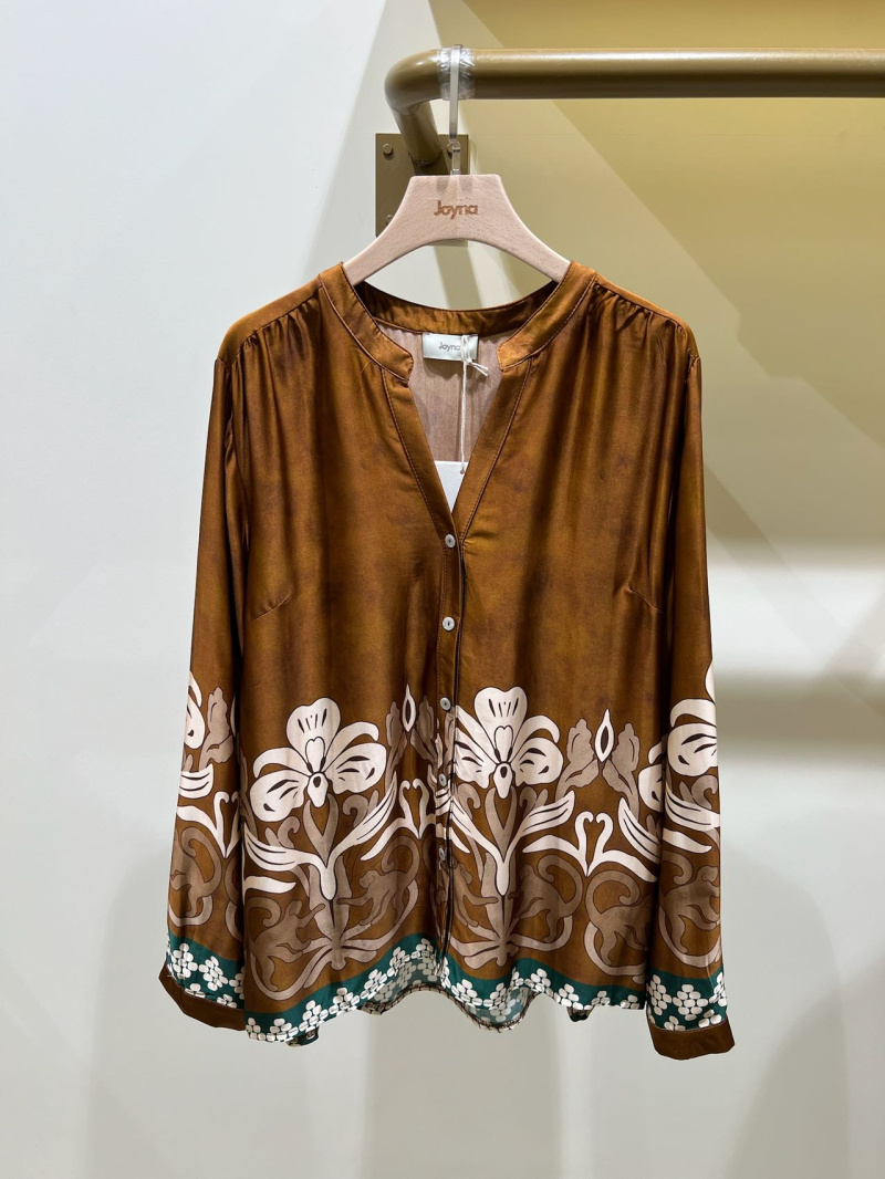 Wholesaler JOYNA - FLUID BLOUSE WITH PRINT