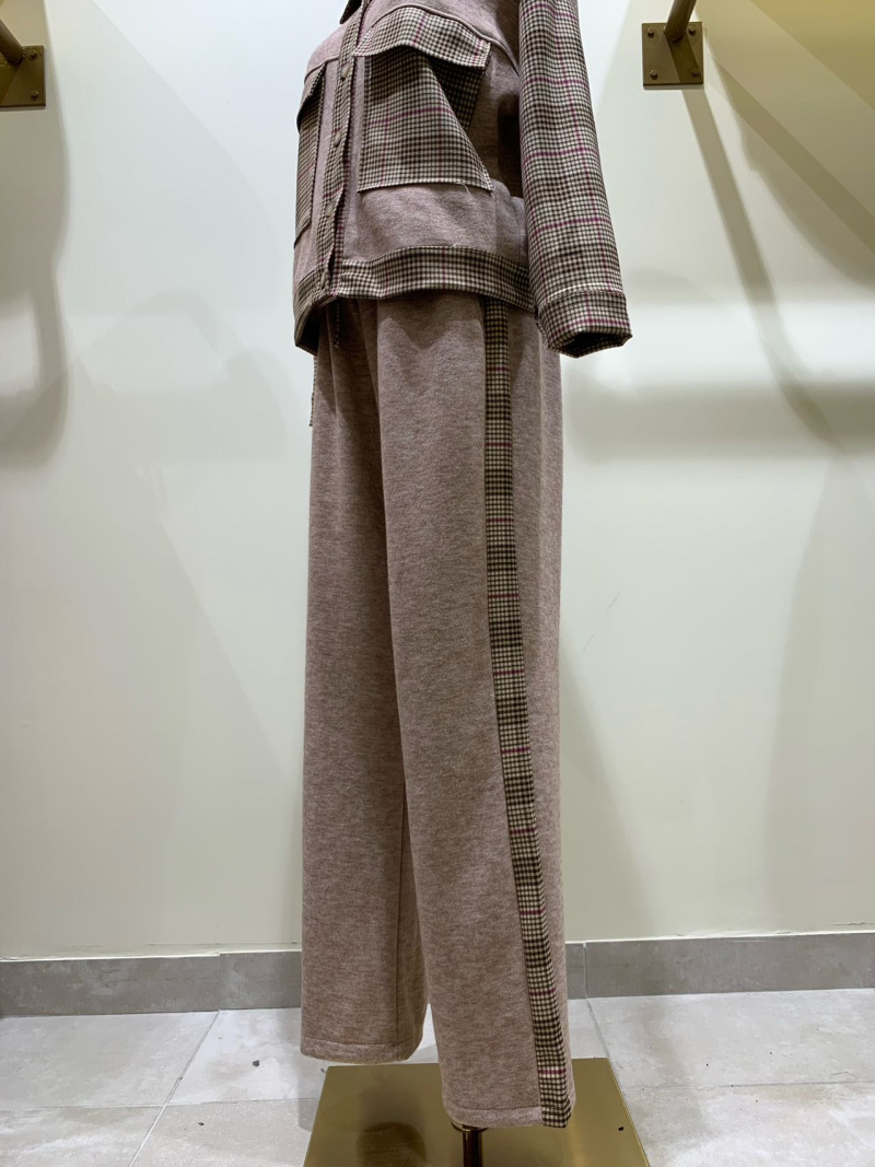 Wholesaler JOYNA - CHECK BAND TROUSERS