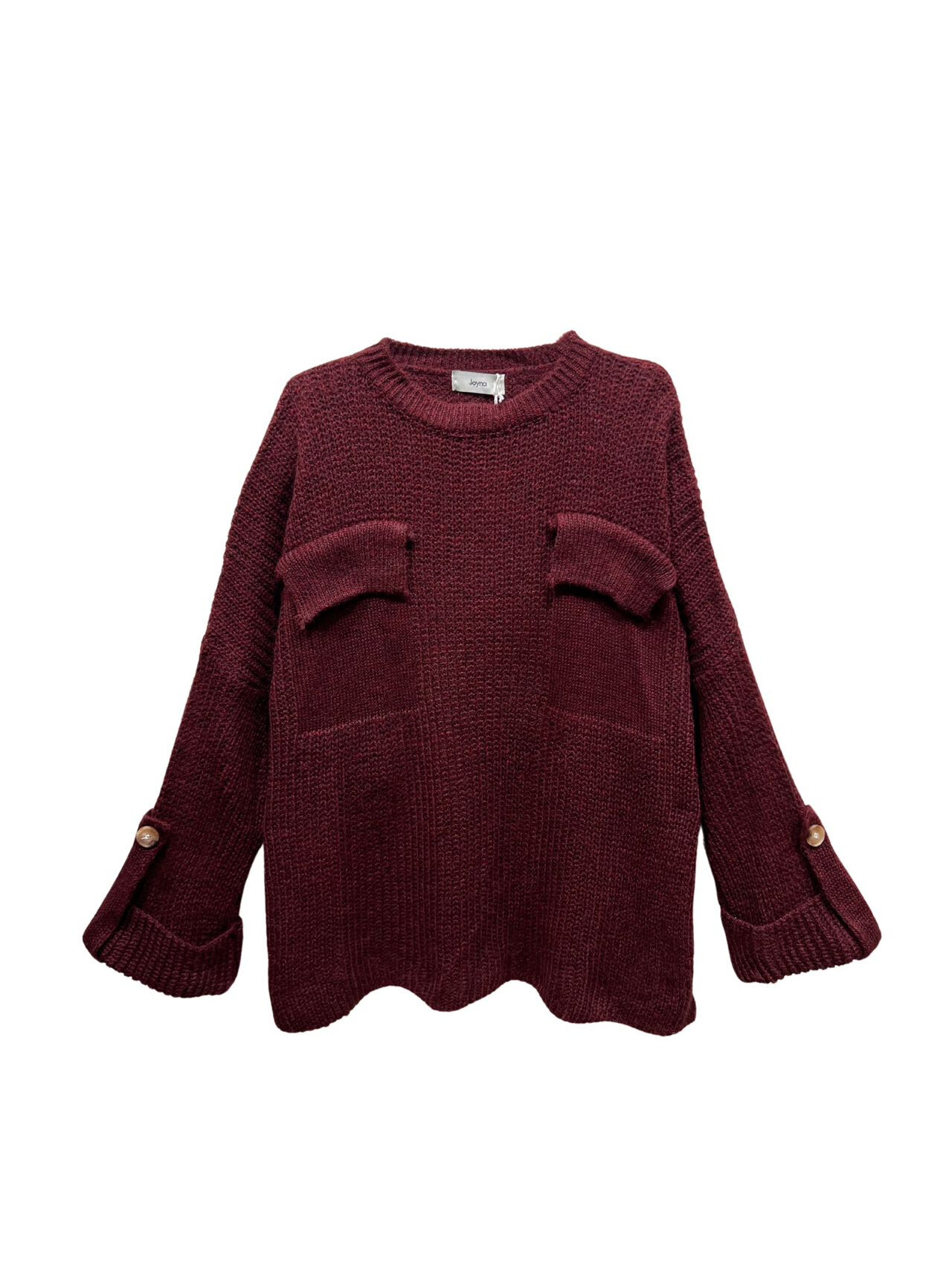 Wholesaler JOYNA - SWEATER WITH FALSE POCKETS