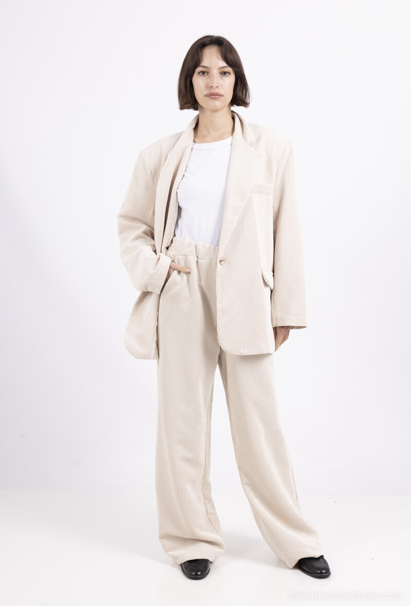 Wholesaler JOYNA - OVERSIZED VELVET JACKET