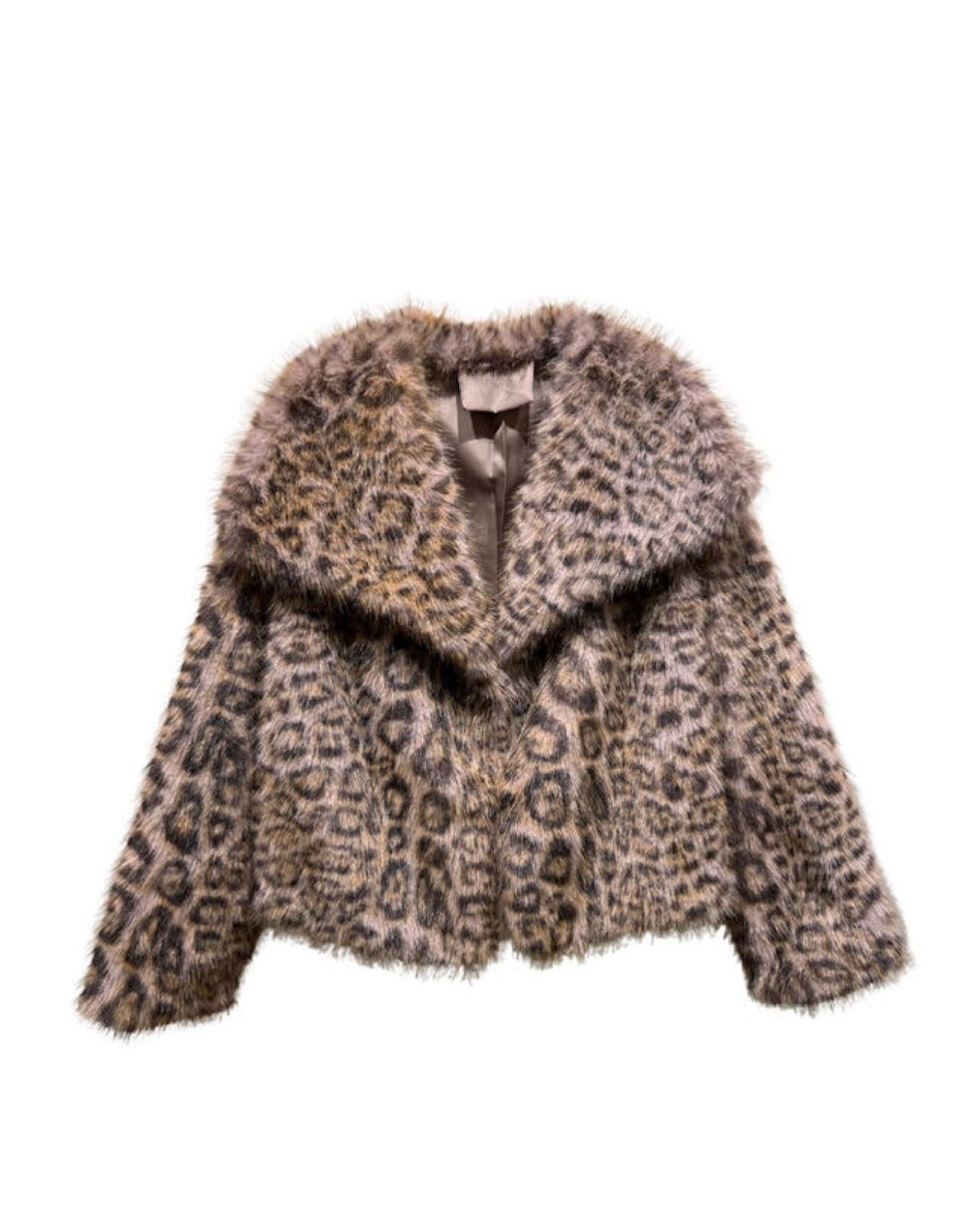 Wholesaler JOYNA - VERY SOFT FAUX FUR IN PINK LEOPARD