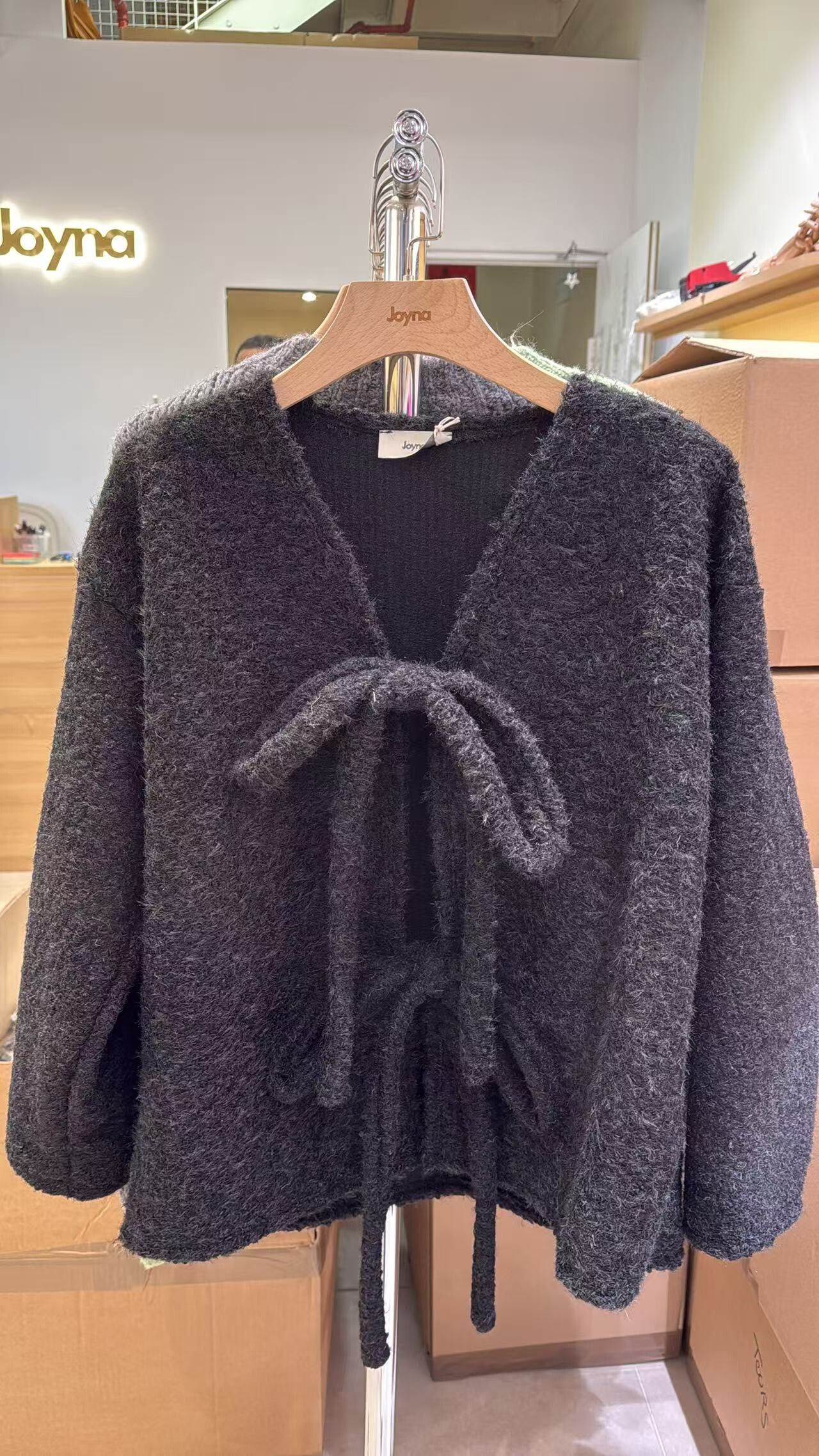 Wholesaler JOYNA - Felt knot jacket