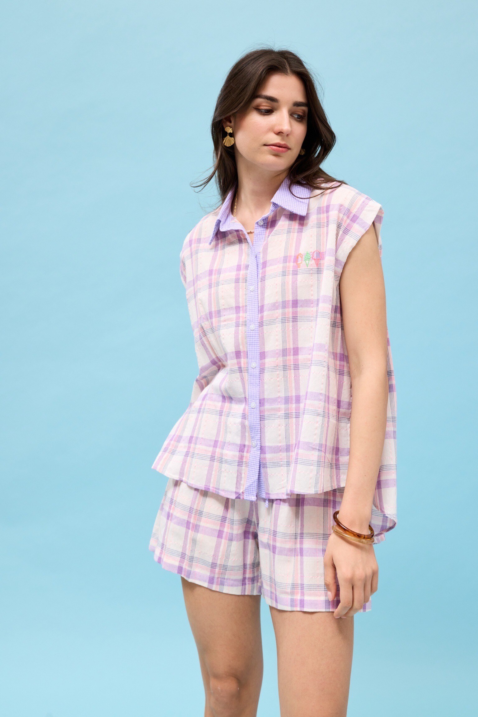 Wholesaler JS Millenium - PLAID SHIRT