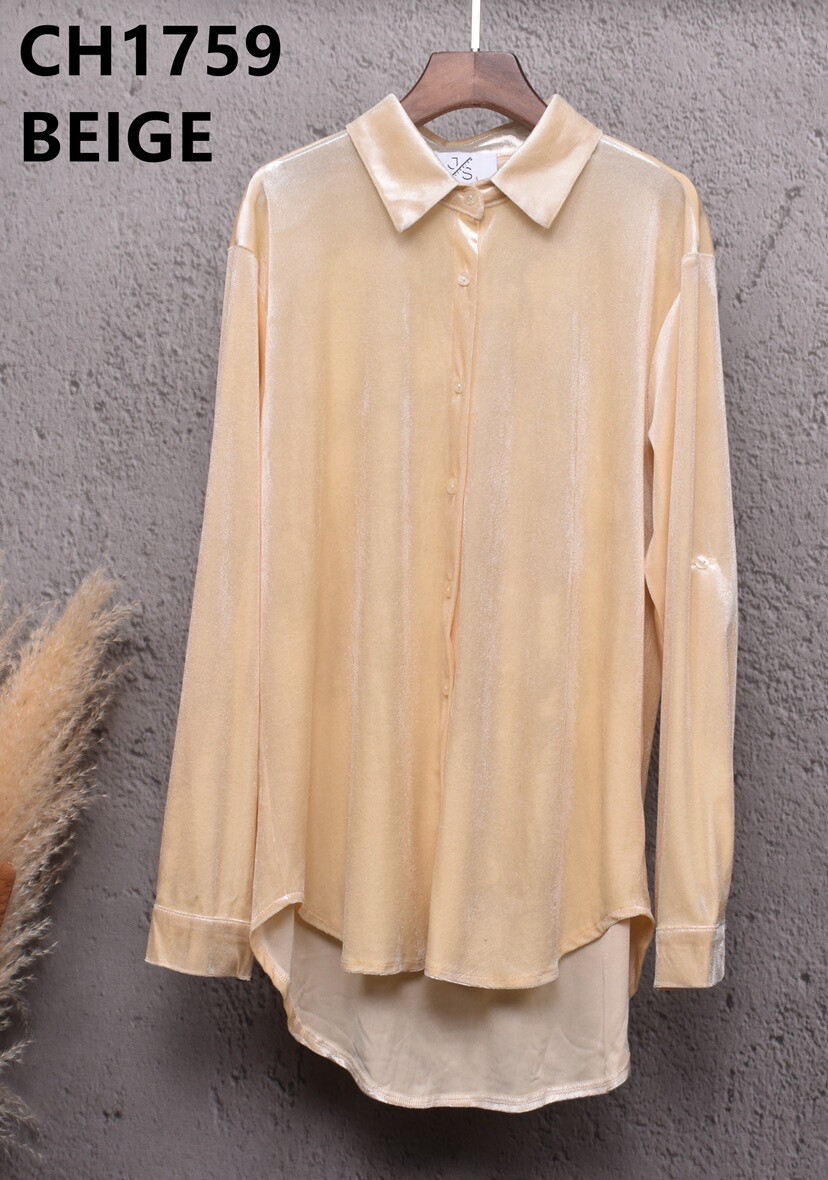Wholesaler JS Millenium - Elegant Velvet Shirt