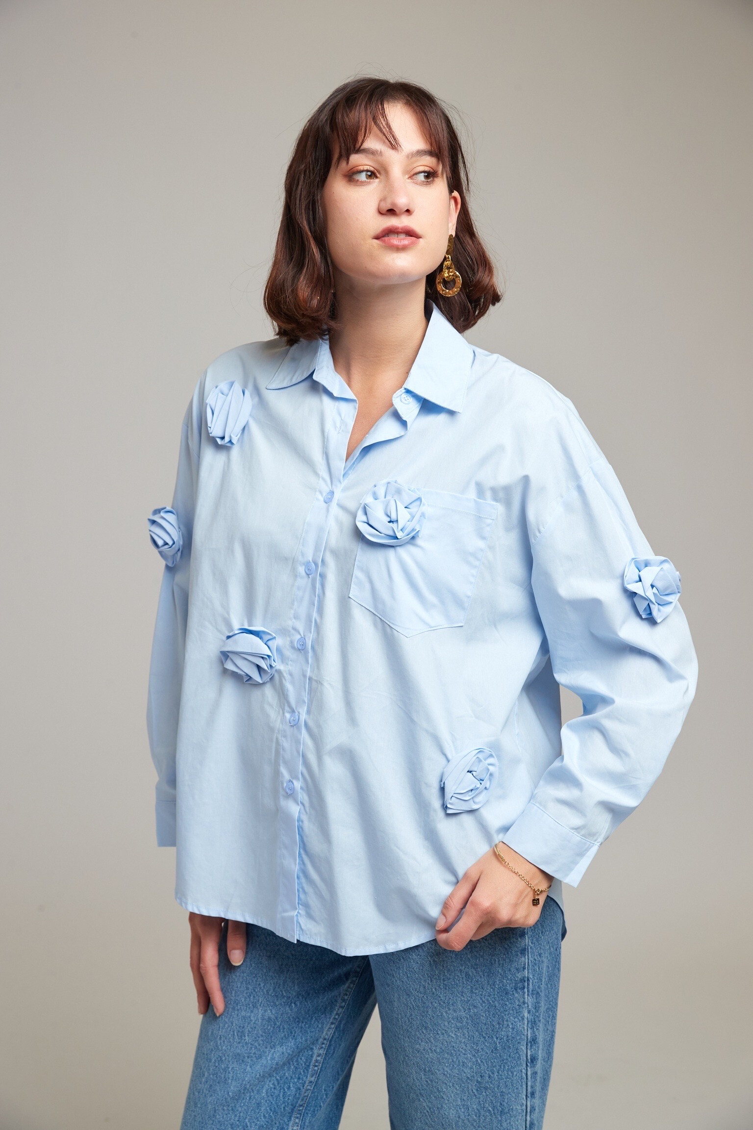 Wholesaler JS Millenium - Relief rose shirt