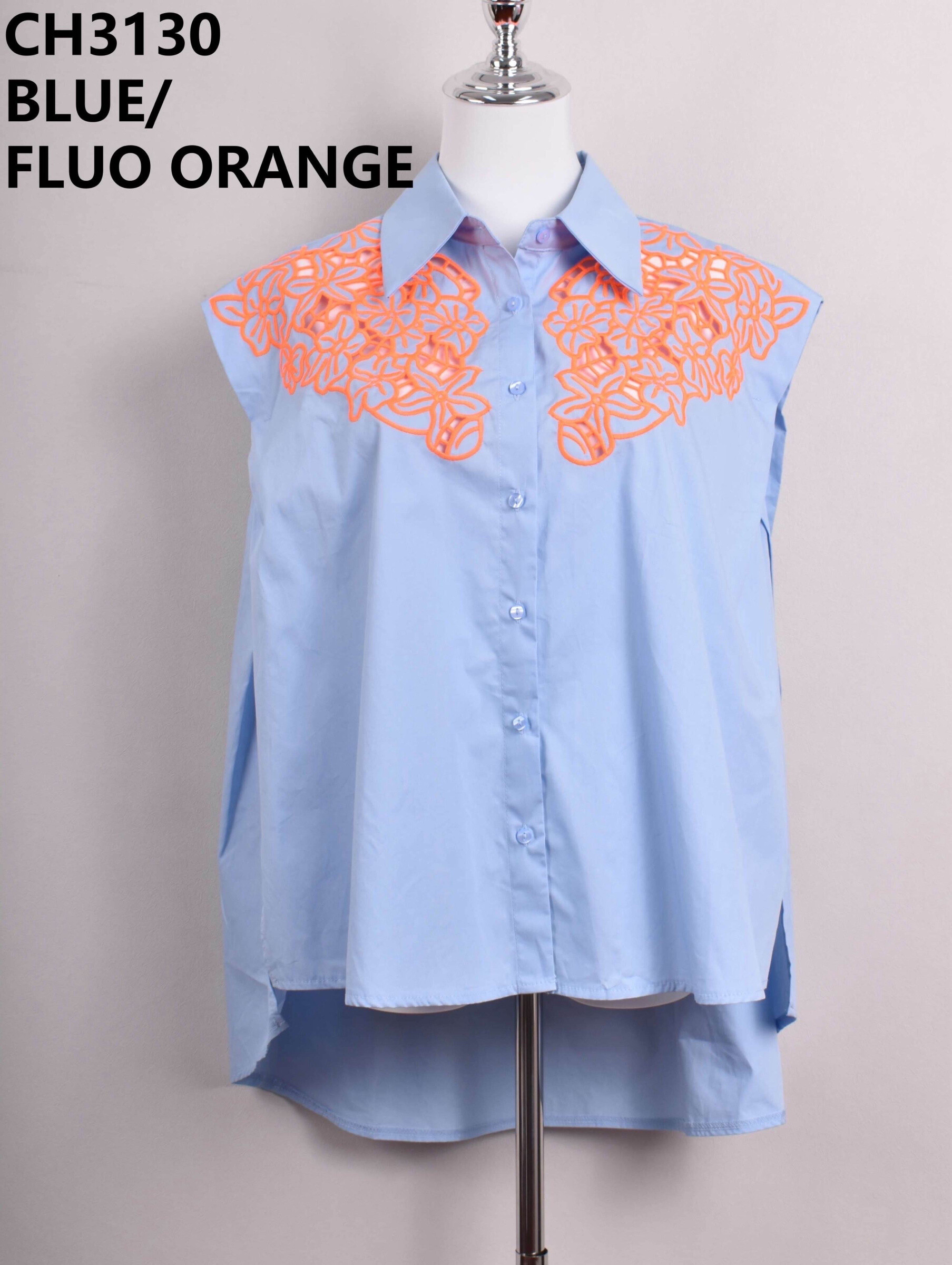 Grossista JS Millenium - Camicia senza maniche ricamata