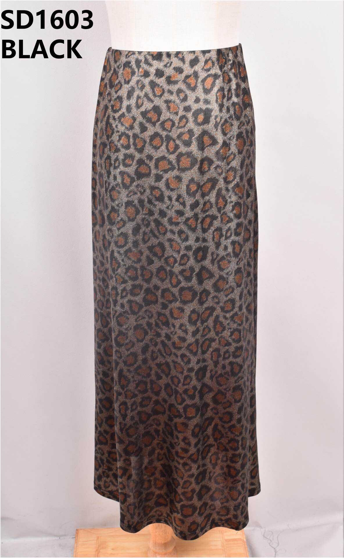 Wholesaler JS Millenium - Shiny Leopard Long Skirt