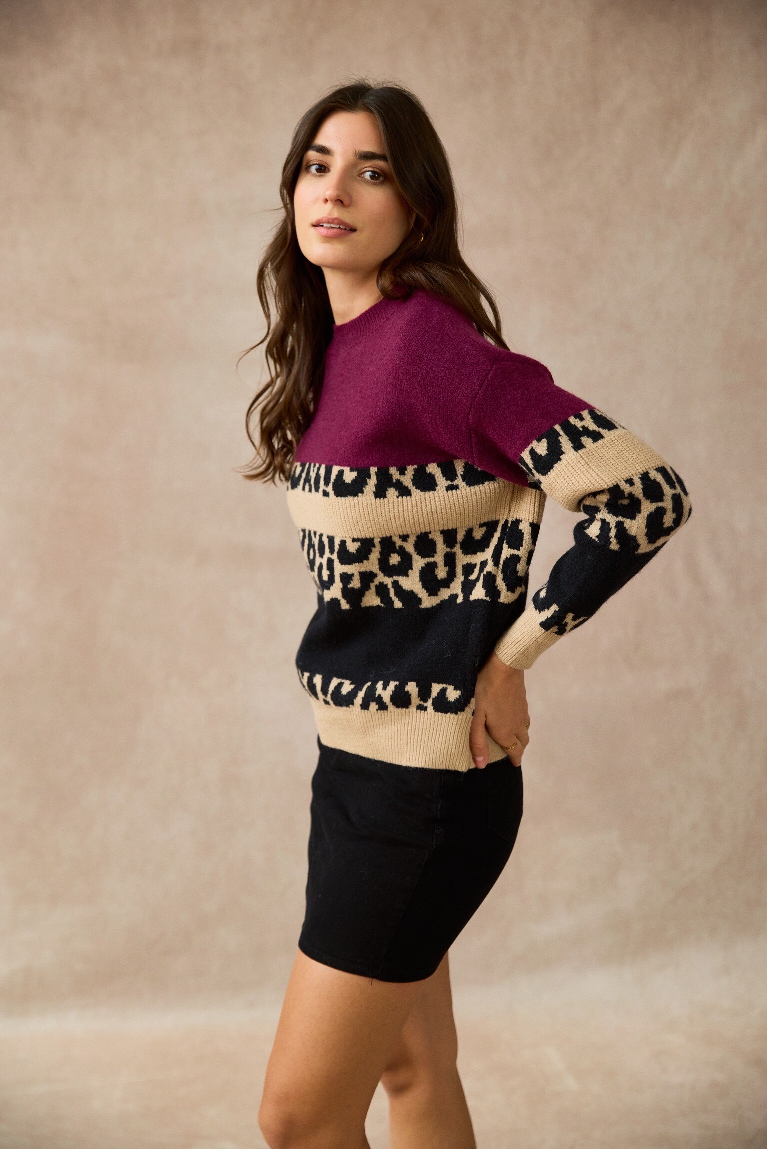 Wholesaler JS Millenium - Leopard Pull Detail Violet