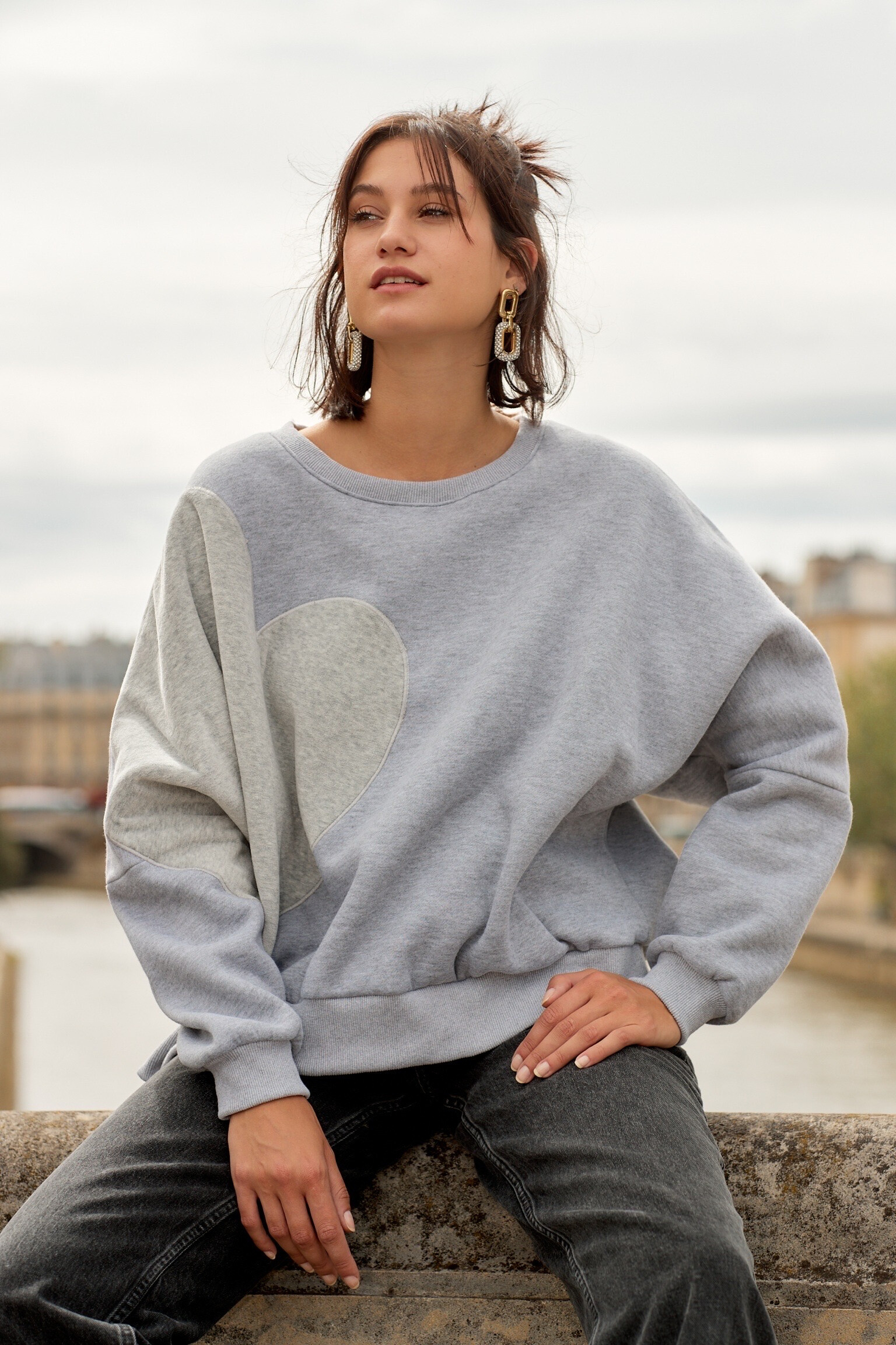 Wholesaler JS Millenium - Large -hearted sweater