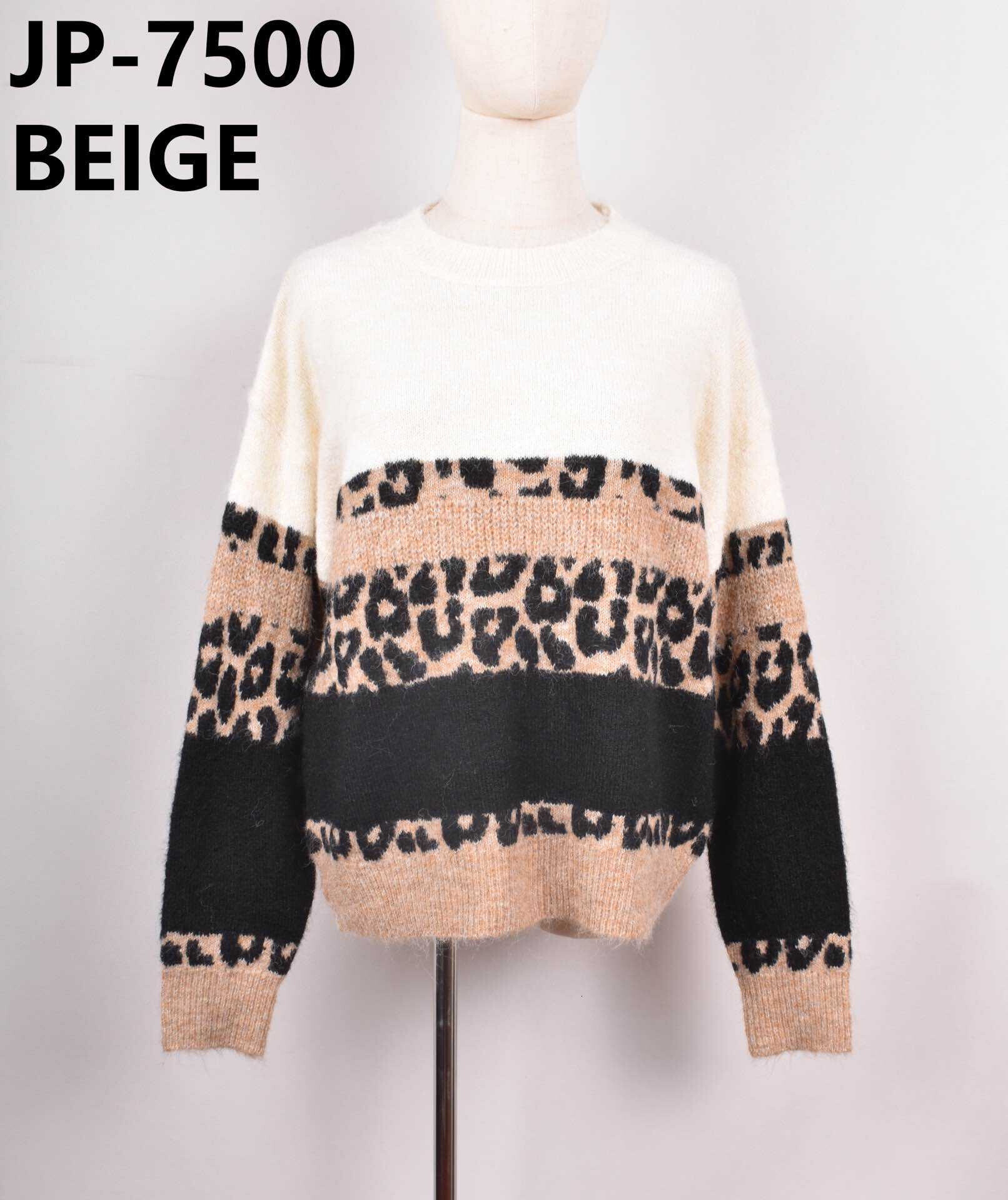 Wholesaler JS Millenium - Striped leopard sweater