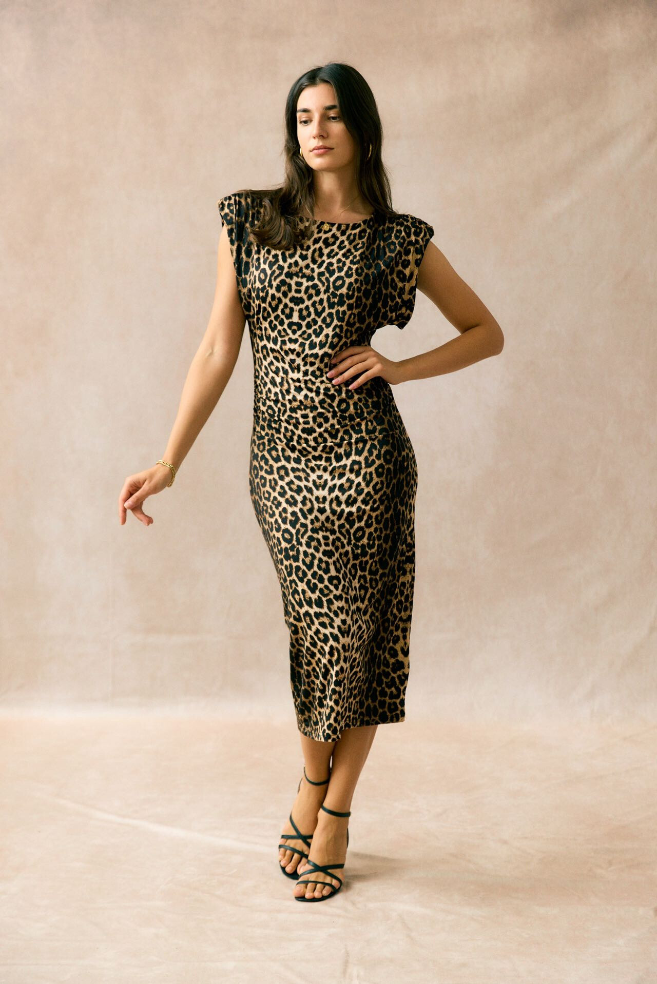Wholesaler JS Millenium - Leopard print short sleeve dress