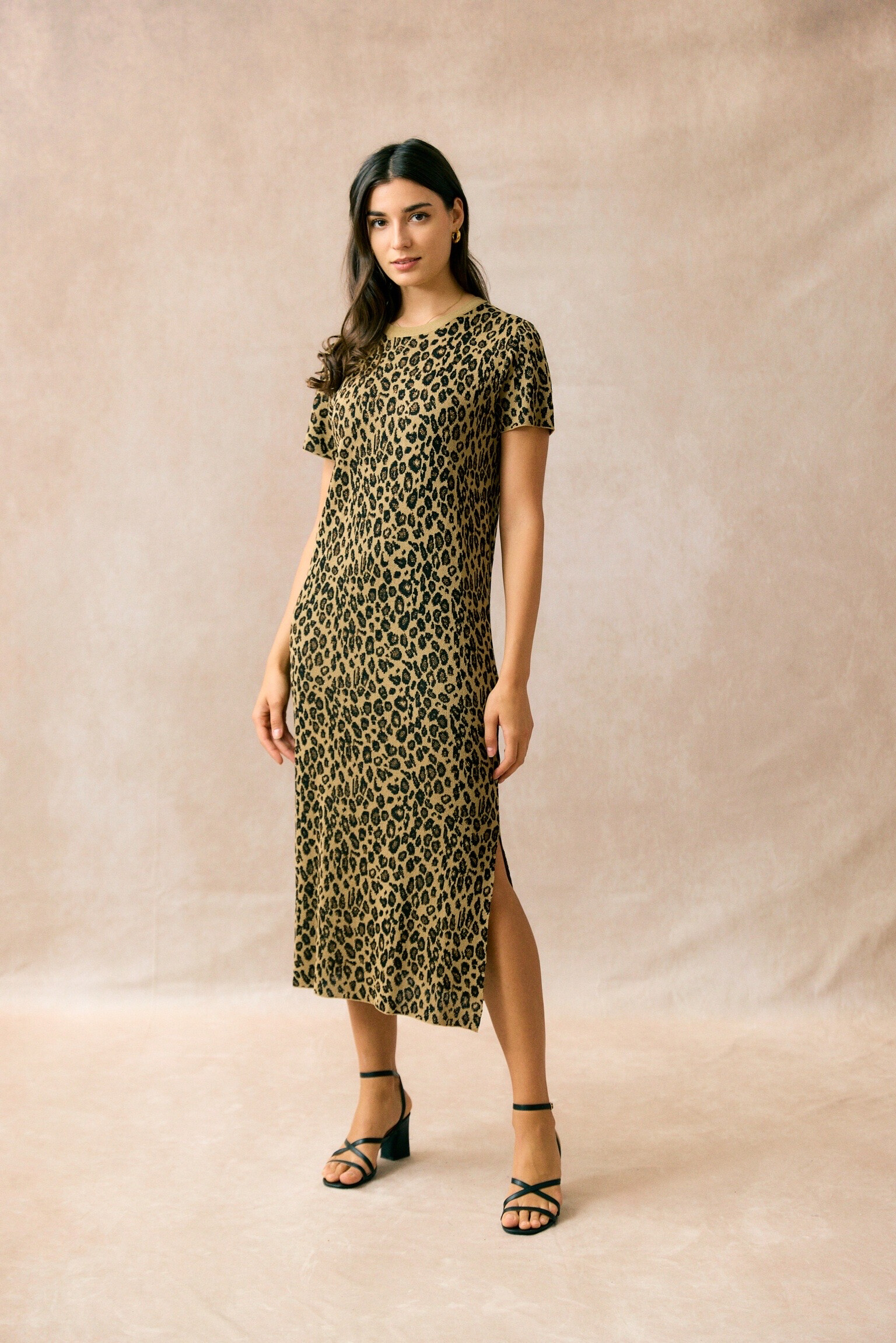 Wholesaler JS Millenium - Long leopard open leopard dress