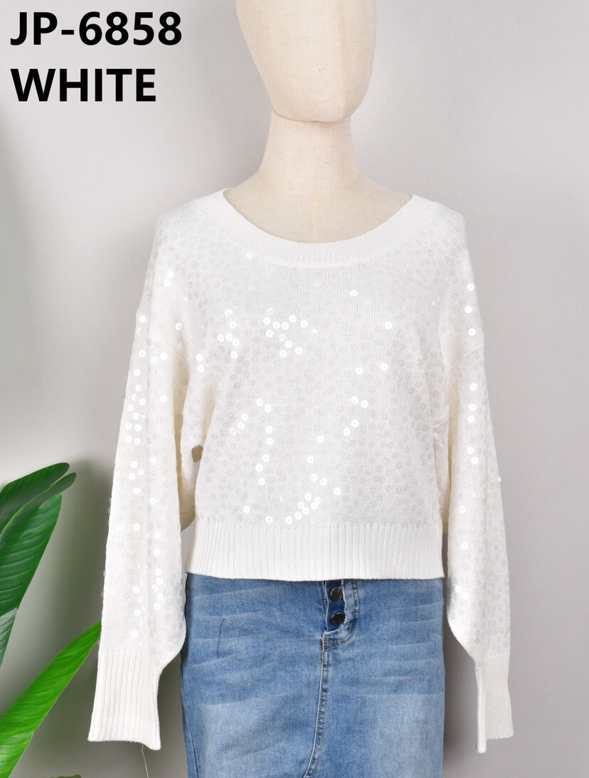 Grossiste JS Millenium - Top à Sequins Transparent