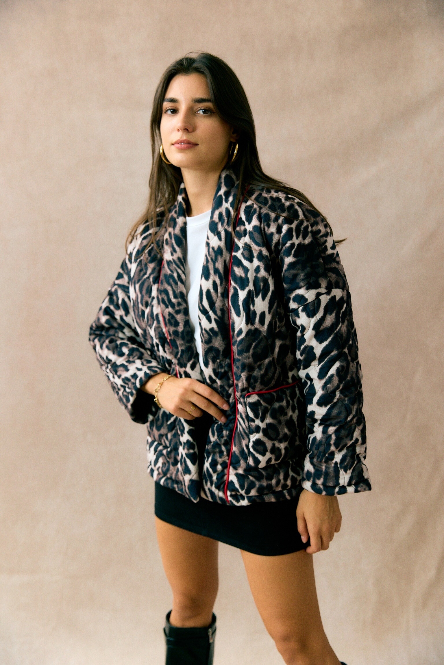 Wholesaler JS Millenium - Urban Leopard Quilted Jacket