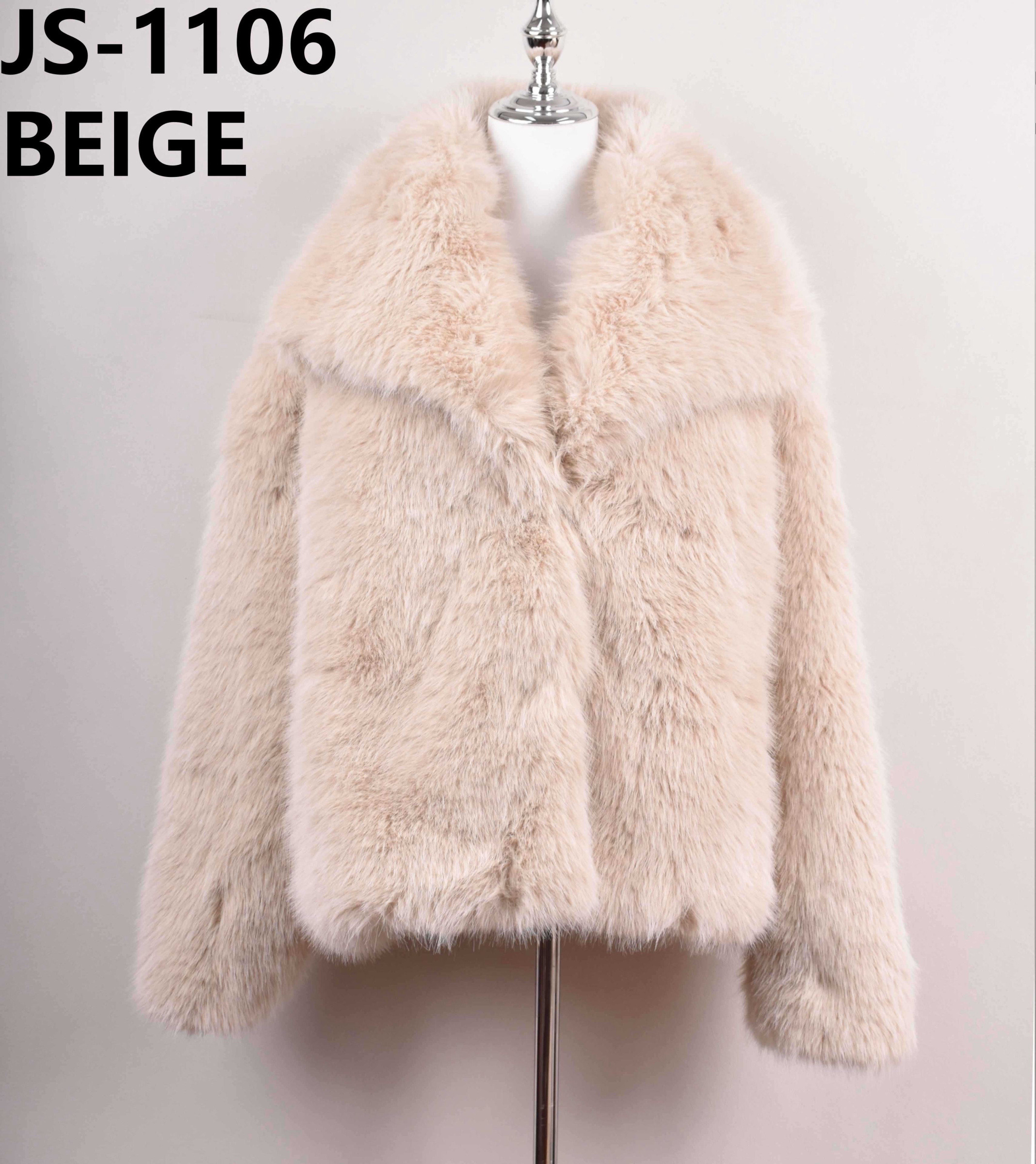 Grossiste JS Millenium - Veste à fausse fourrure tendance Uni