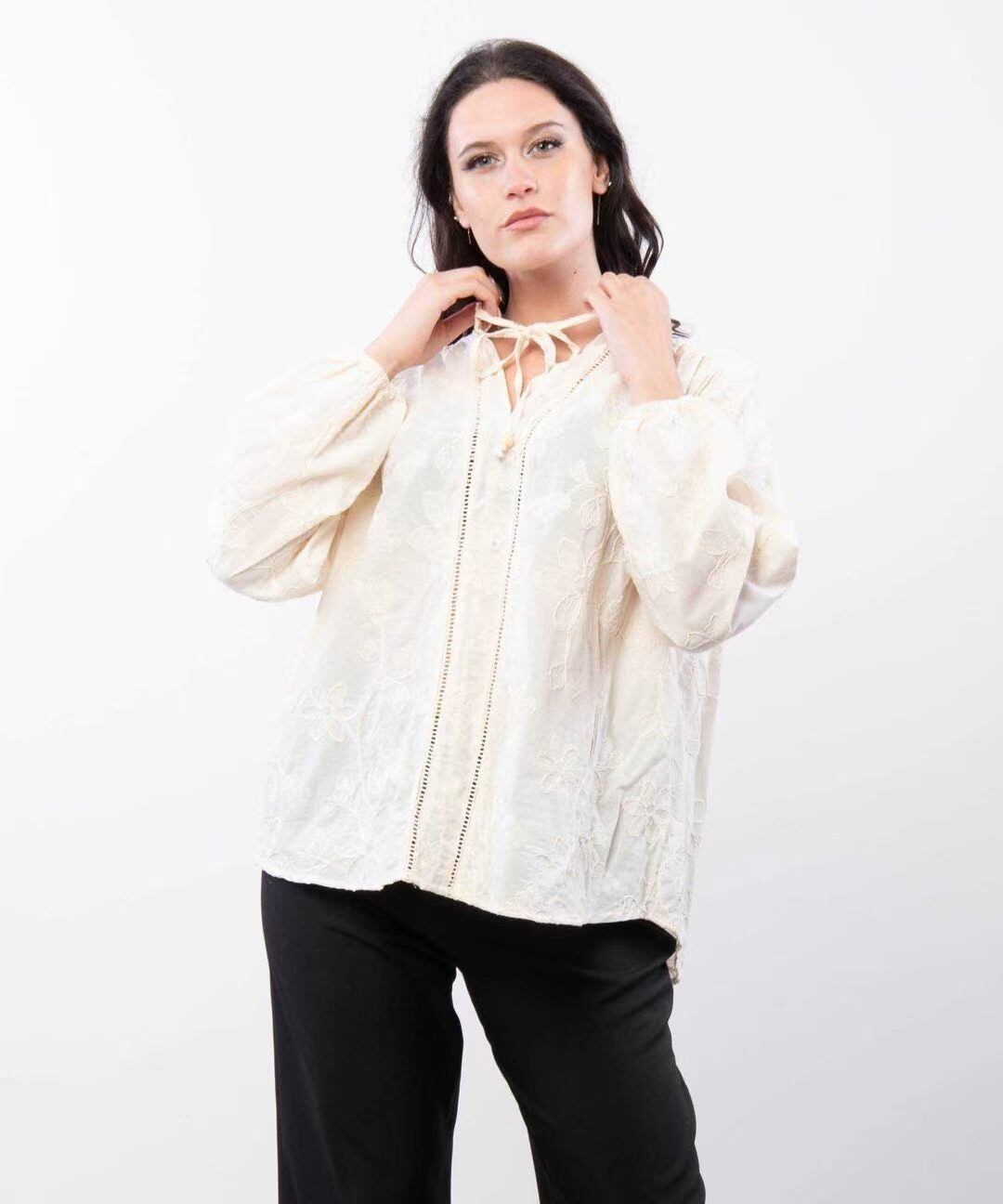 Wholesaler JULIA - Shirt with embroidery
