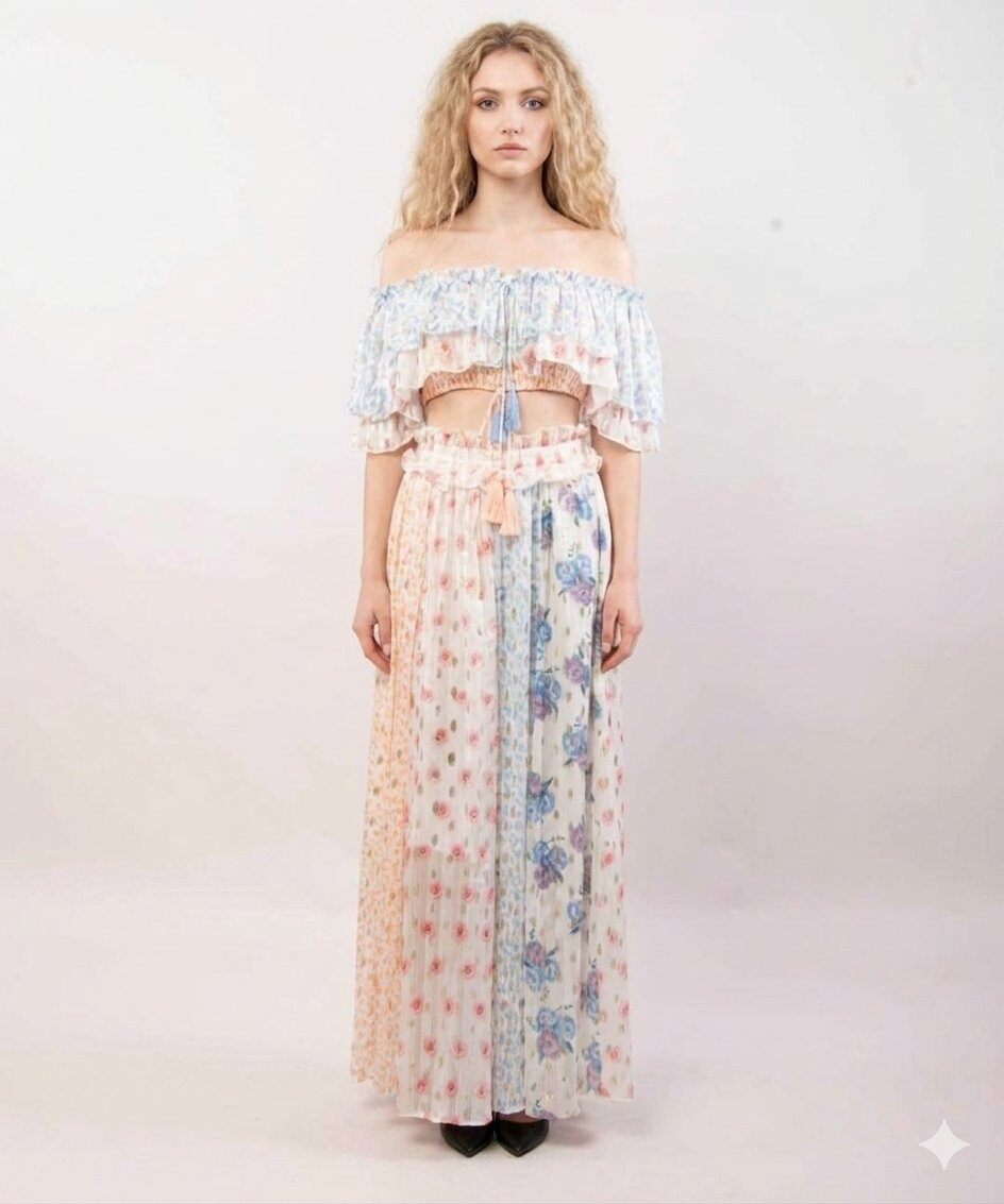 Wholesaler JULIA - Spring Dream Set in Pleated Chiffon