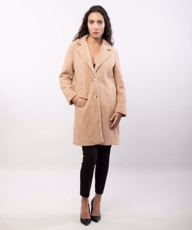 Wholesaler JULIA - Vienna Textured Notch-Lapel Car Coat