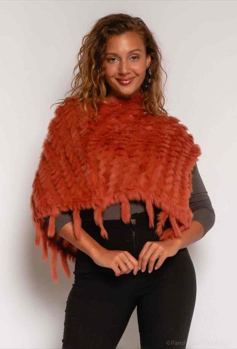 Wholesaler JULIET'S&CO - Rabbit fur poncho