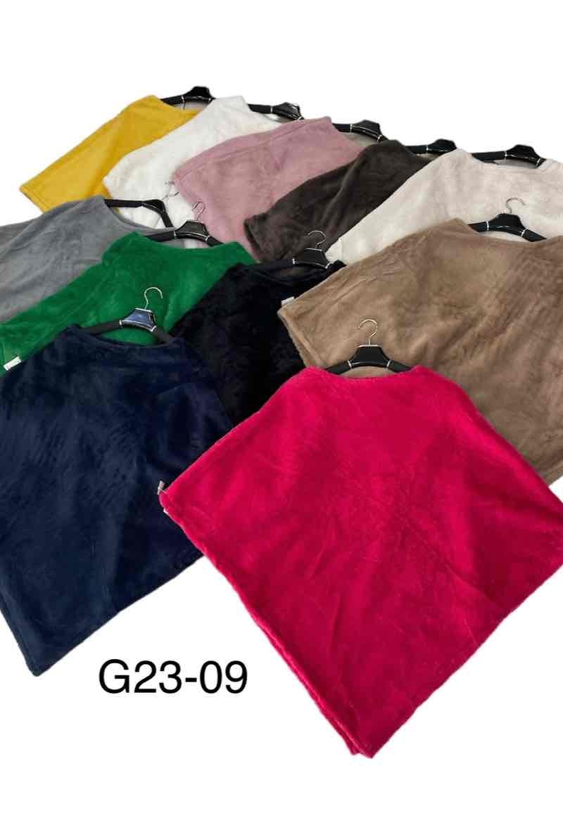 Wholesaler JULIET'S&CO - Vegan faux fur poncho