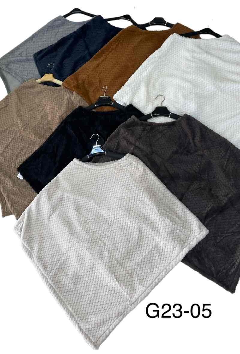 Wholesaler JULIET'S&CO - Faux fur poncho