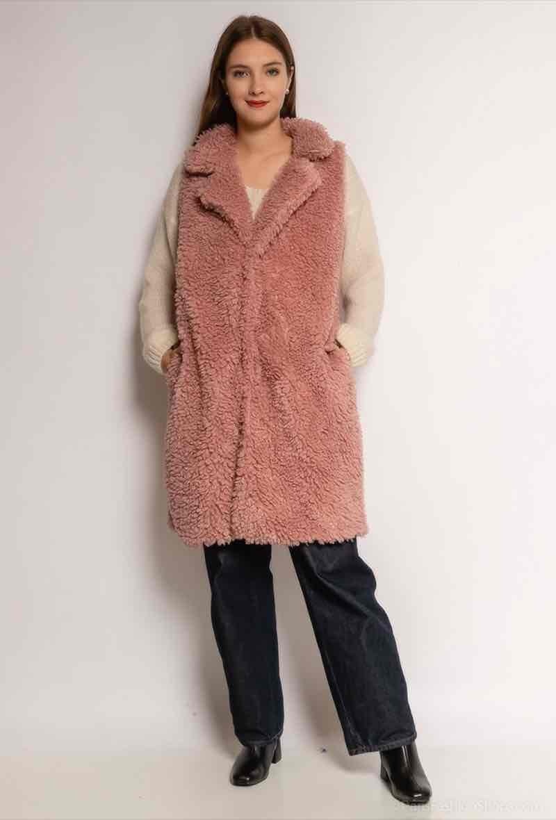 Grossiste JULIET'S&CO - Gilet sans manche en fourrure synthétique